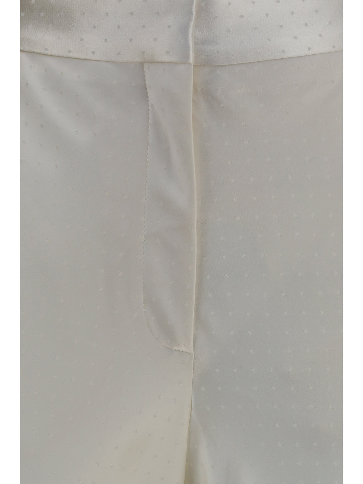 Tom Ford Bias-cut polka-dot Pants - Off White