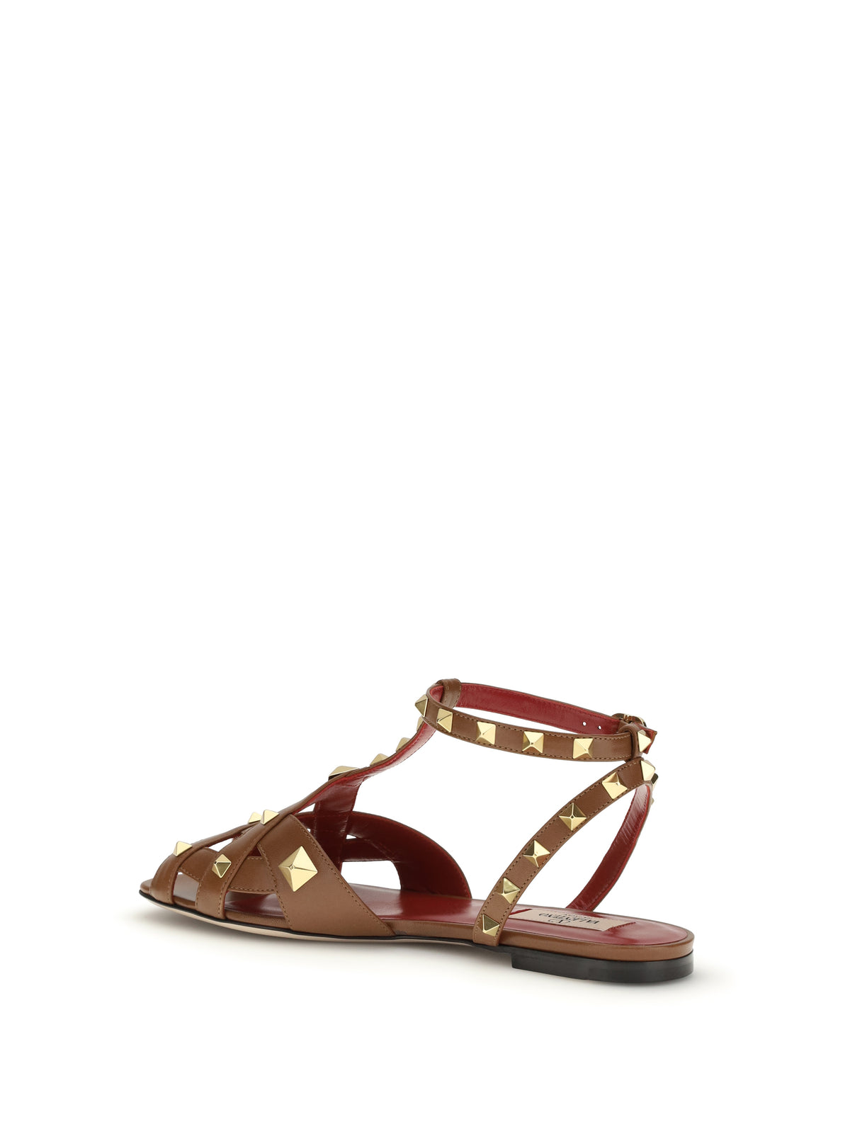 Valentino Garavani Studdy Sandals - Tobacco