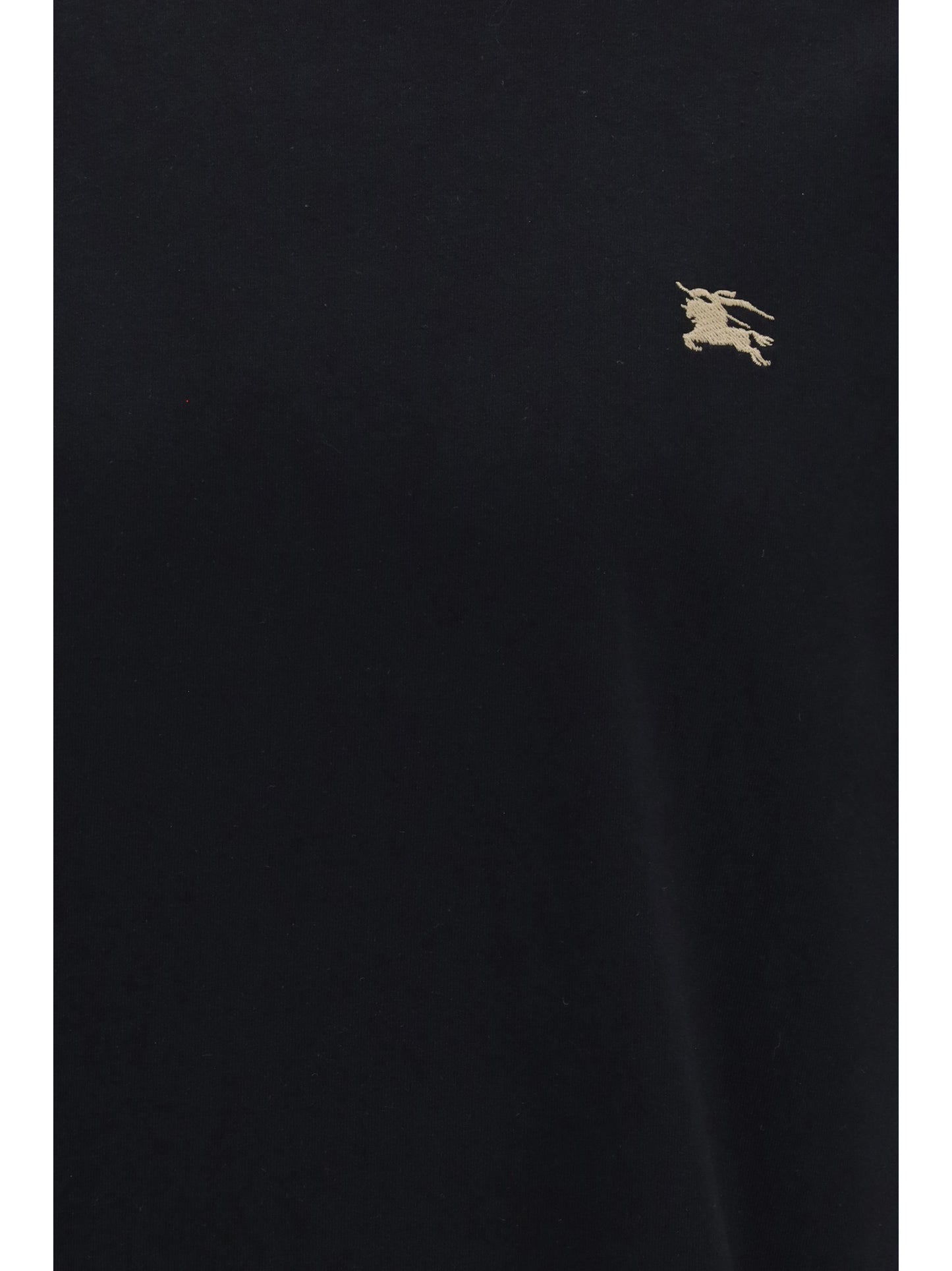 BURBERRY Cotton T-shirt with Check trims