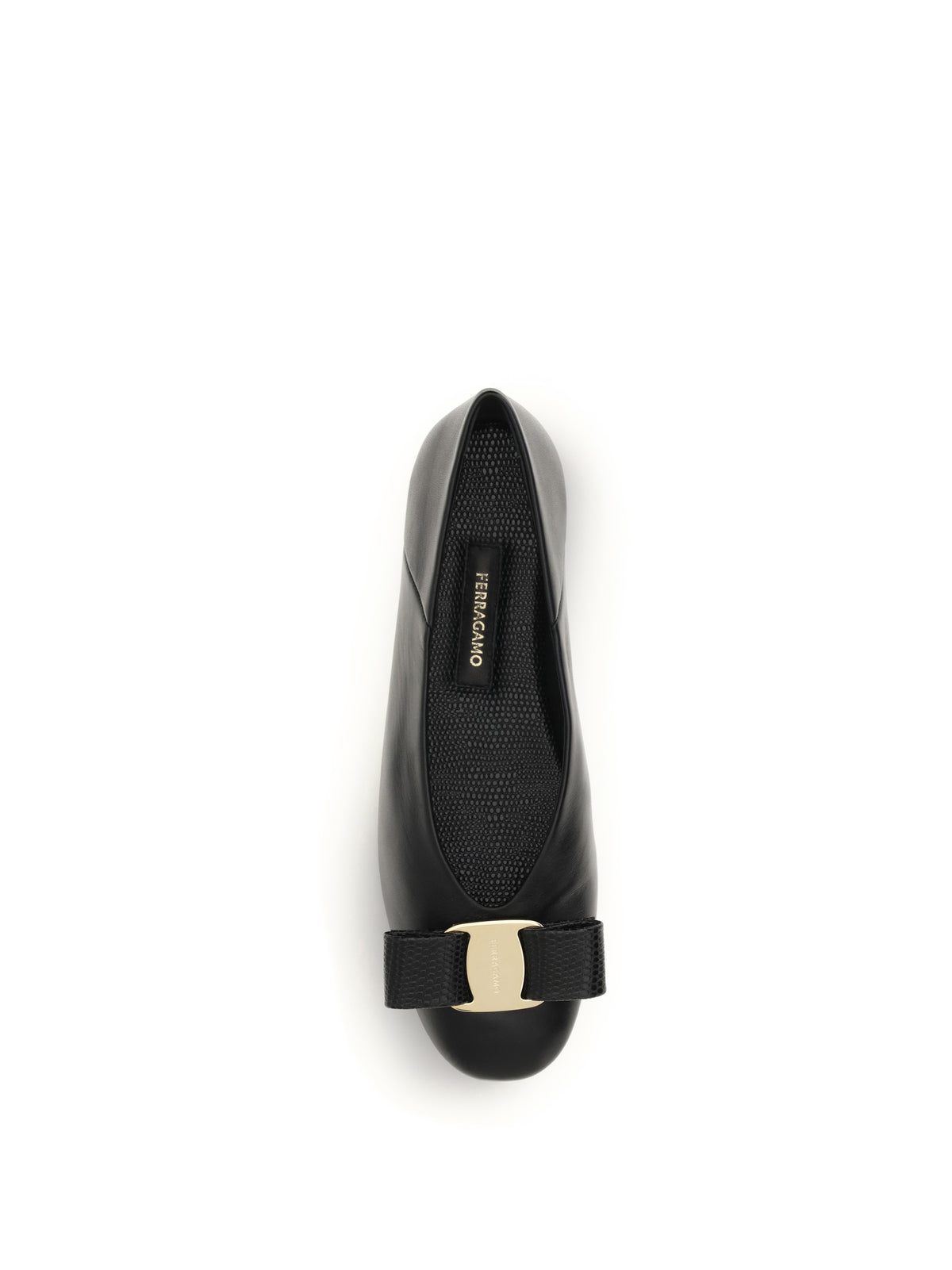 Ferragamo Vara Bow Ballerinas - Black