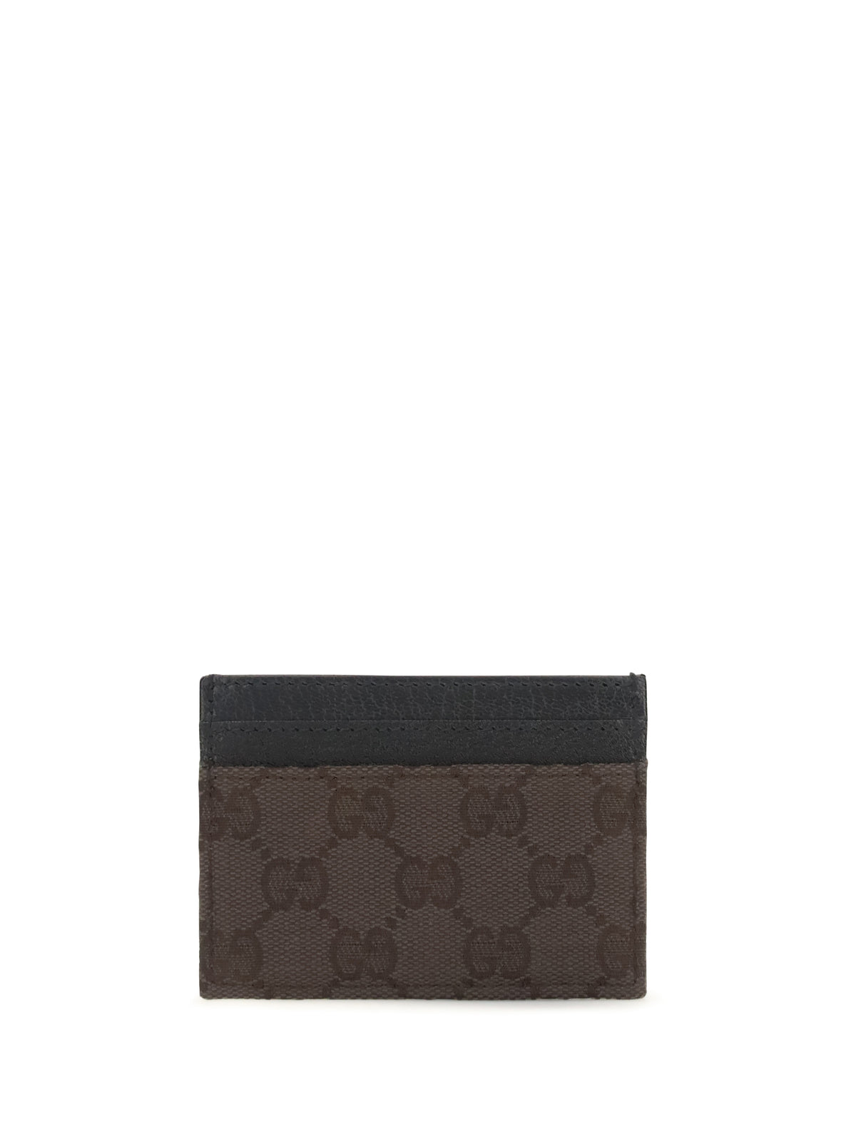 Gucci GG fabric Card Holder - Choco Brown/Black