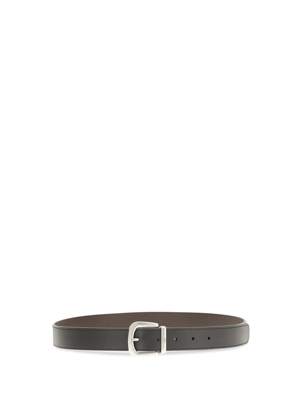 Valentino Garavani Reversible Belt - Black/Oak Brown