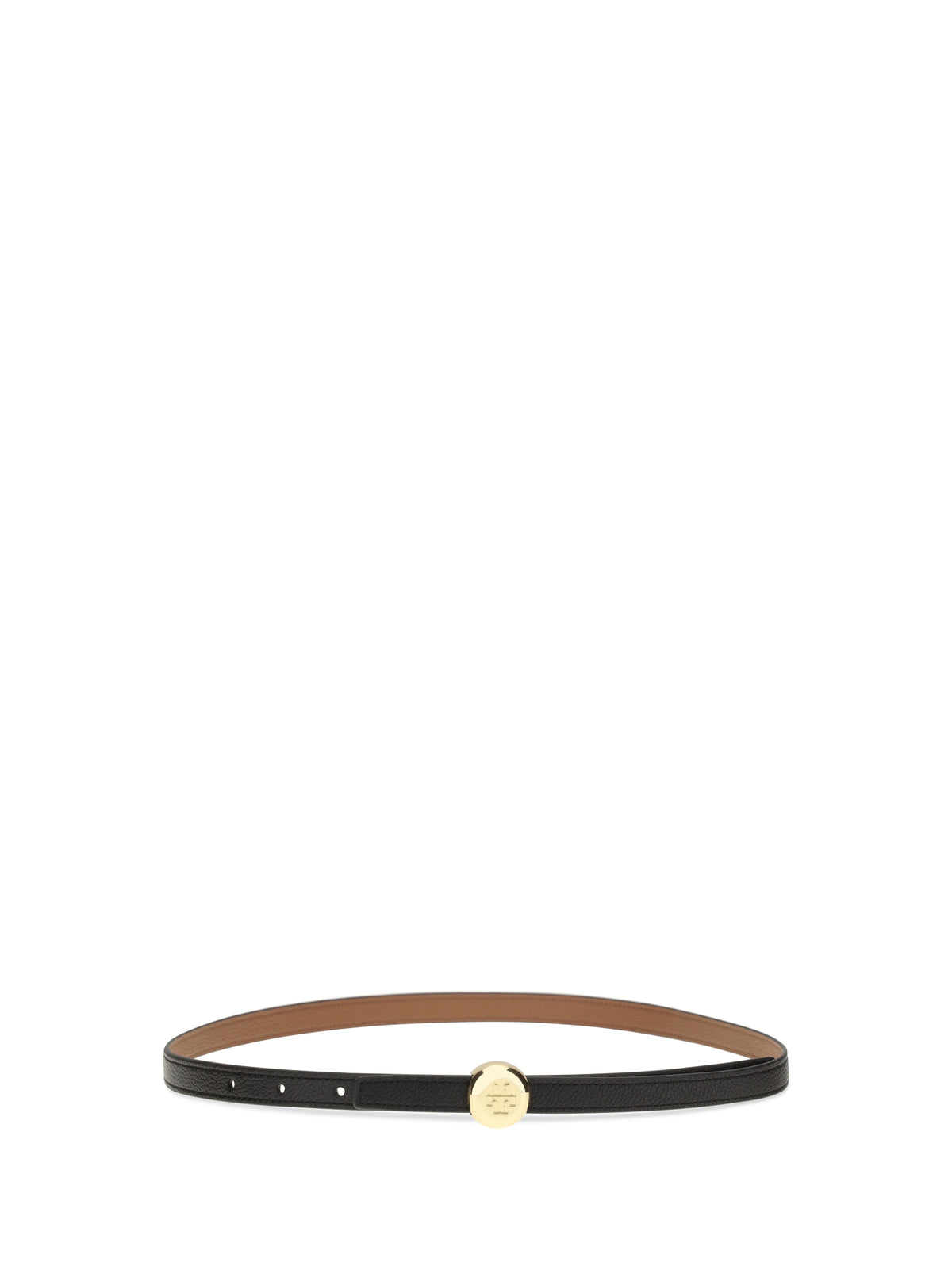 Tory Burch Reversible Romy Belt - Black / Aged Tan / Gold