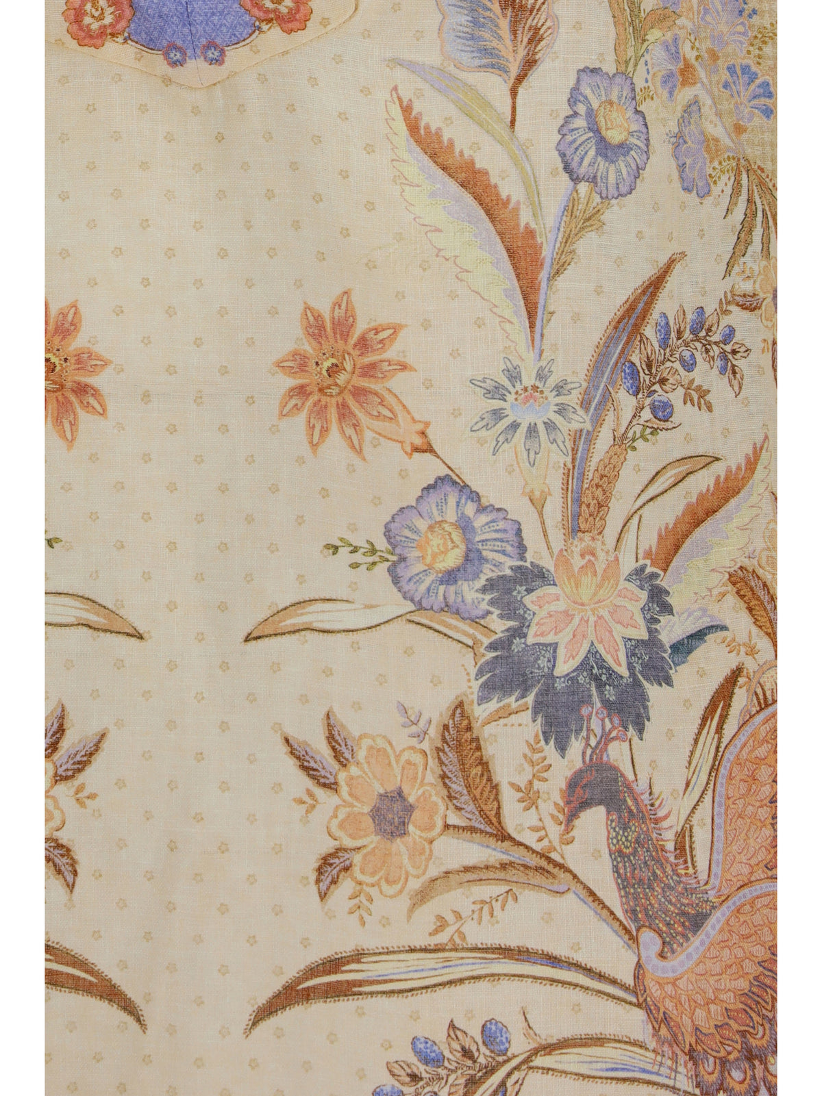 Zimmermann Indra floral tunic Dress - Biscuit Scarf Floral