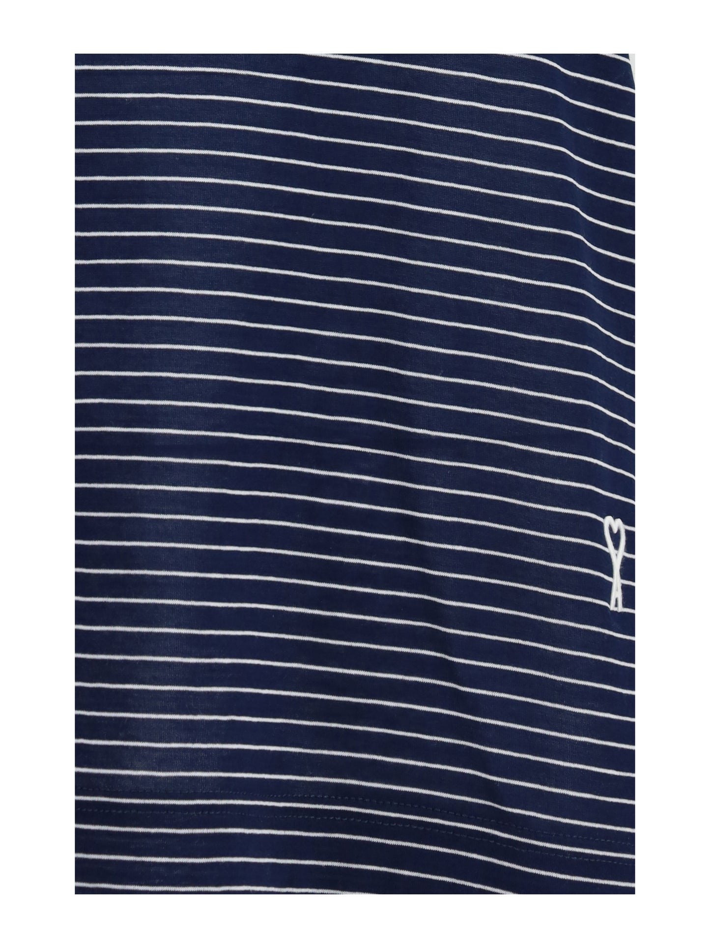 AMI PARIS Striped cotton tank Top