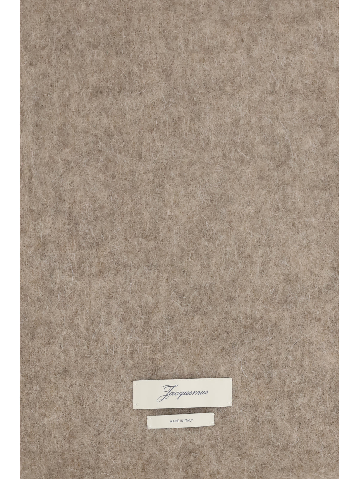 Jacquemus Carro fringed Scarf - Taupe