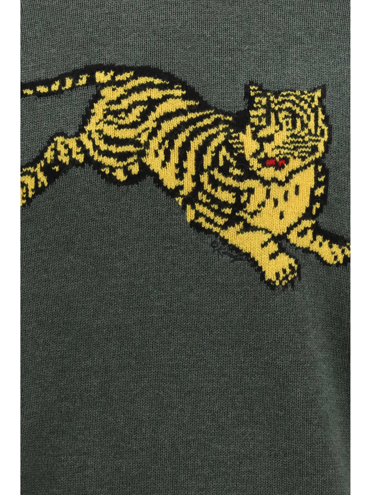 Kenzo Kenzo Jumping Tiger cotton Sweatshirt - Dark Khaki