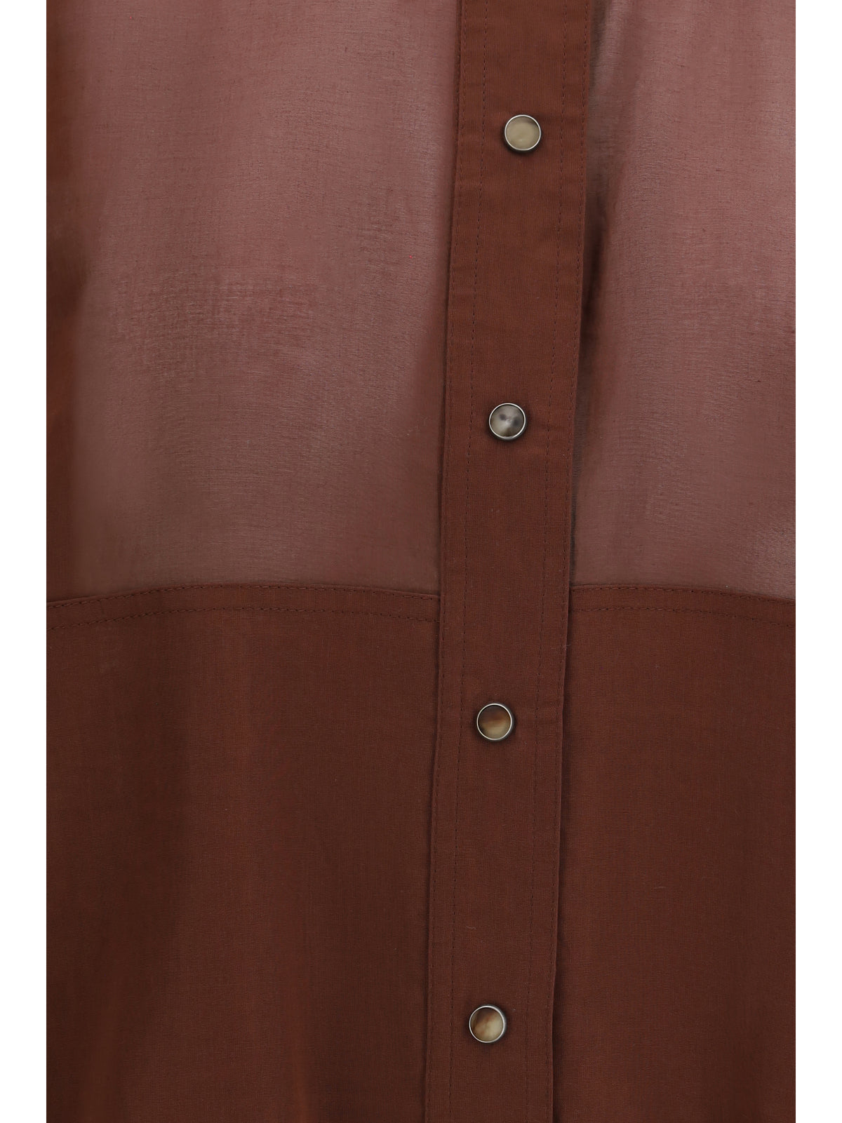 Brunello Cucinelli Cotton organza Shirt - Mulberry