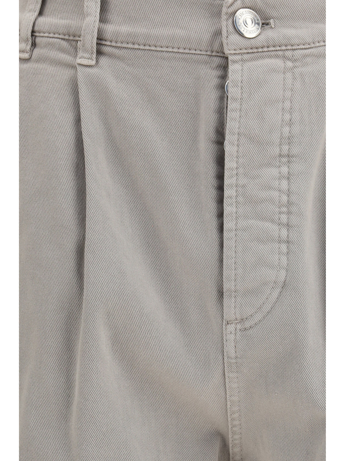 Brunello Cucinelli Stretch canvas Pants - Brown Freddo