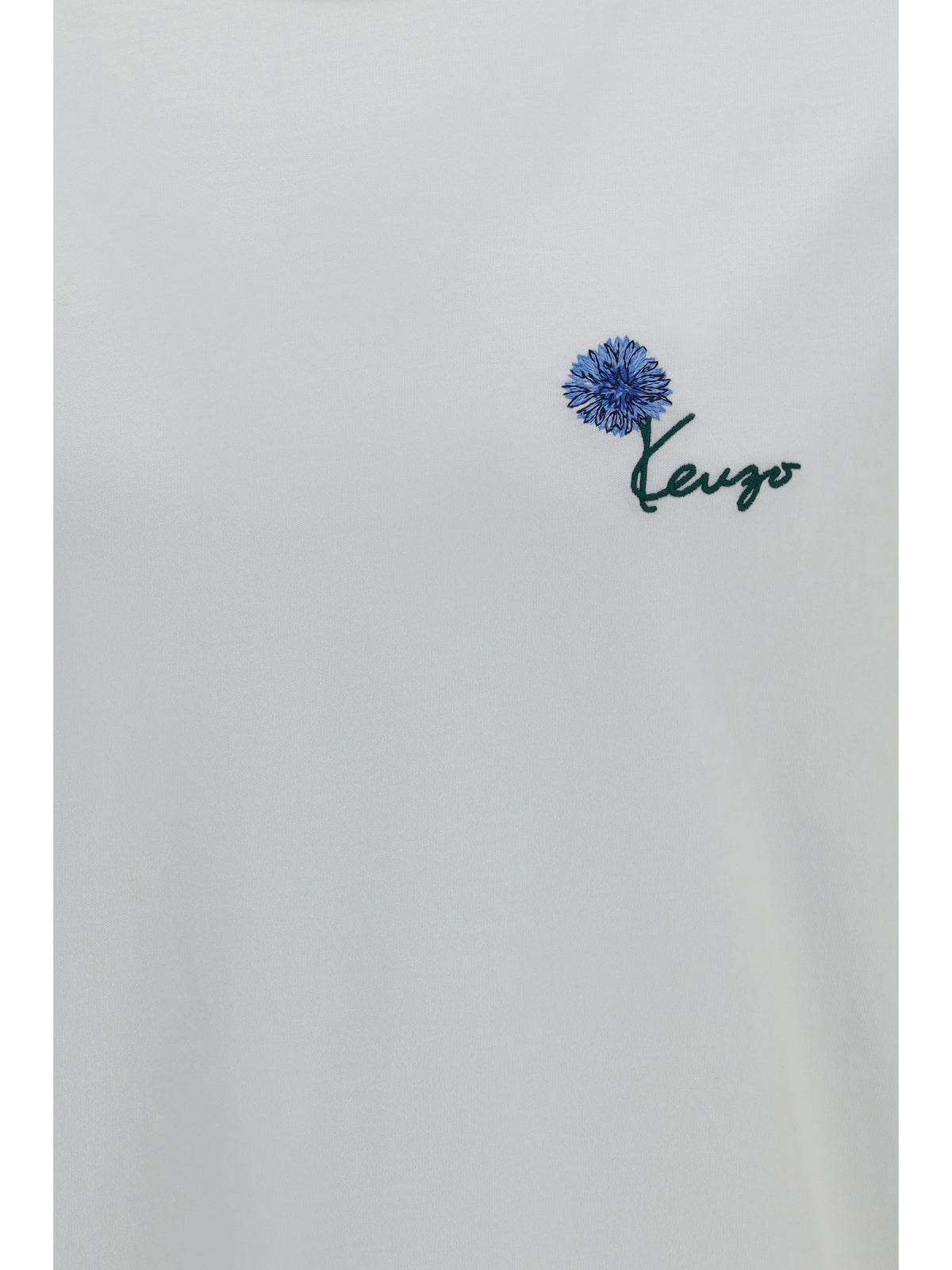 Kenzo Kenzo Tulip embroidered cotton T-shirt - Off White