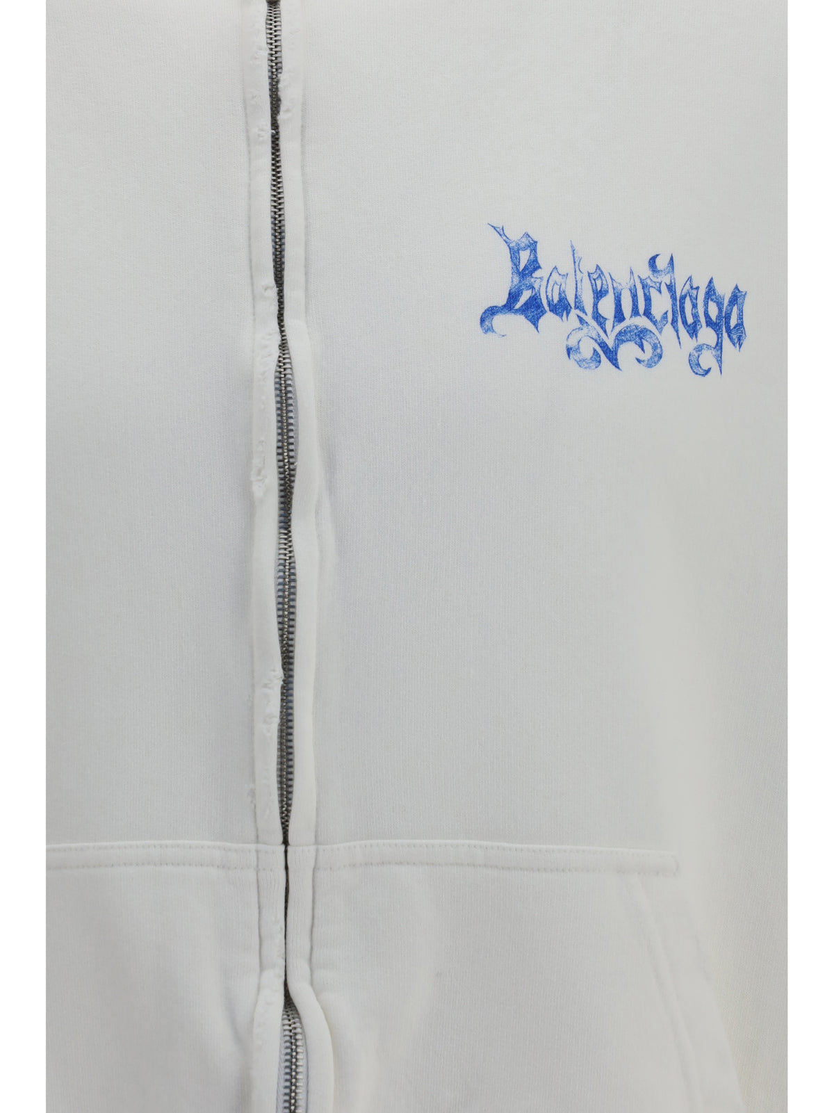 Balenciaga Sketchy zip Hoodie - Full White
