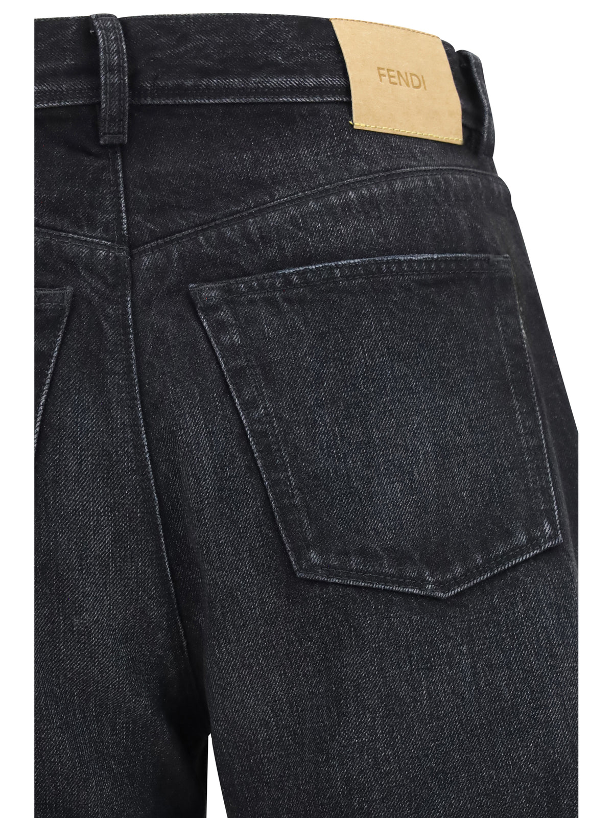Fendi Long Jeans - Black