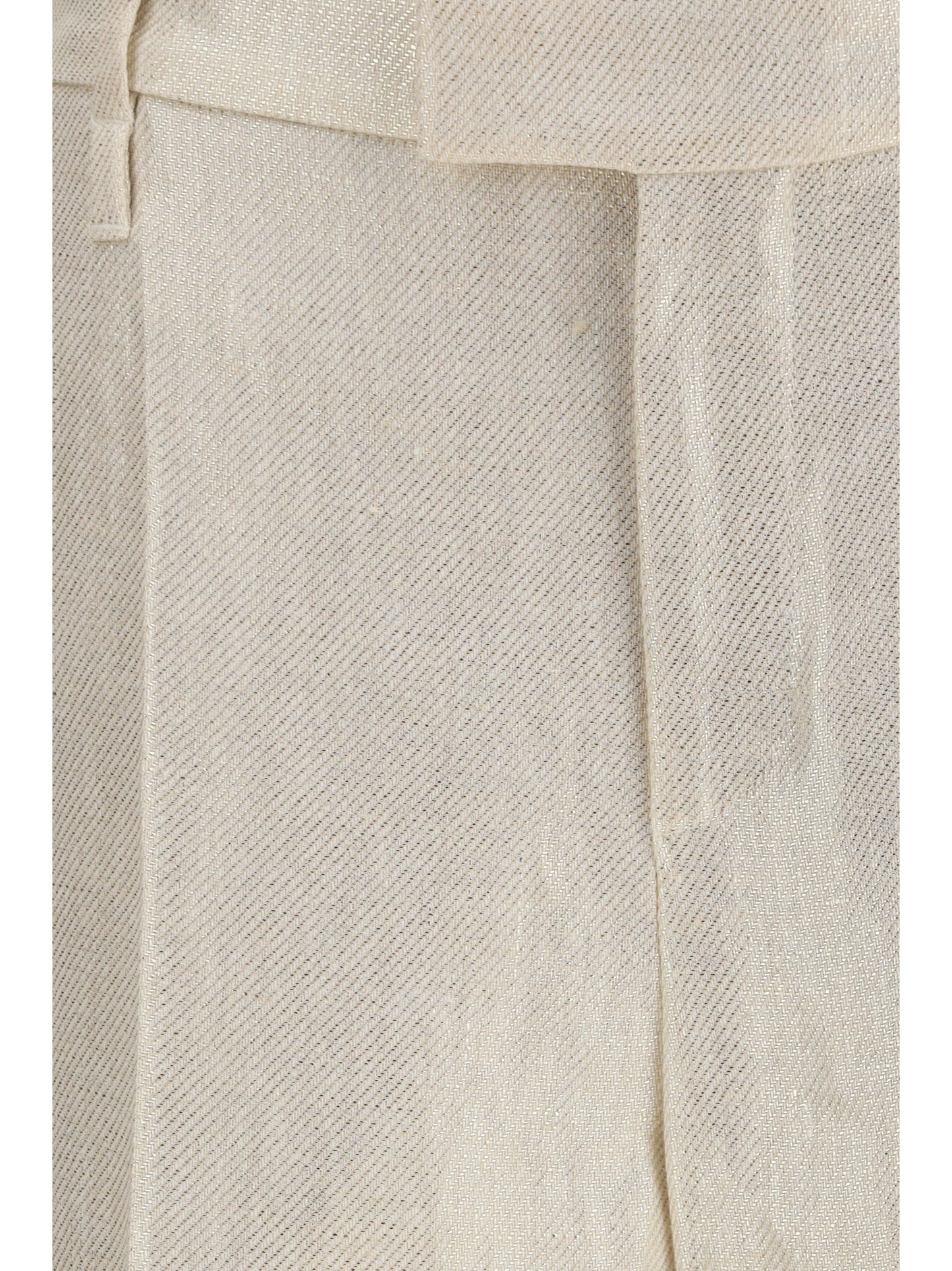 Brunello Cucinelli Linen tailored Pants - Panama/Platino