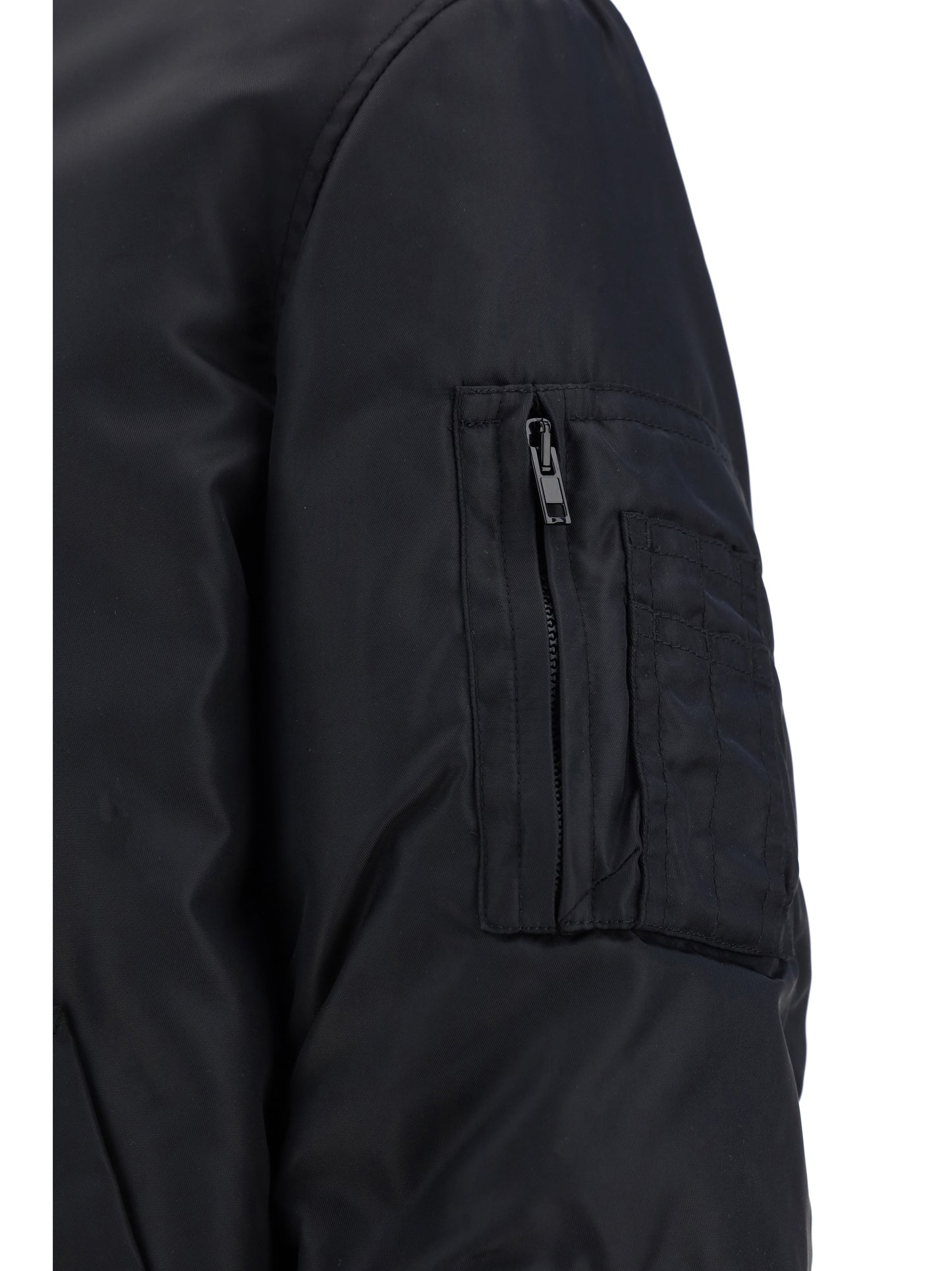 Moschino Zip-Up Bomber Jacket - Multi Black 555