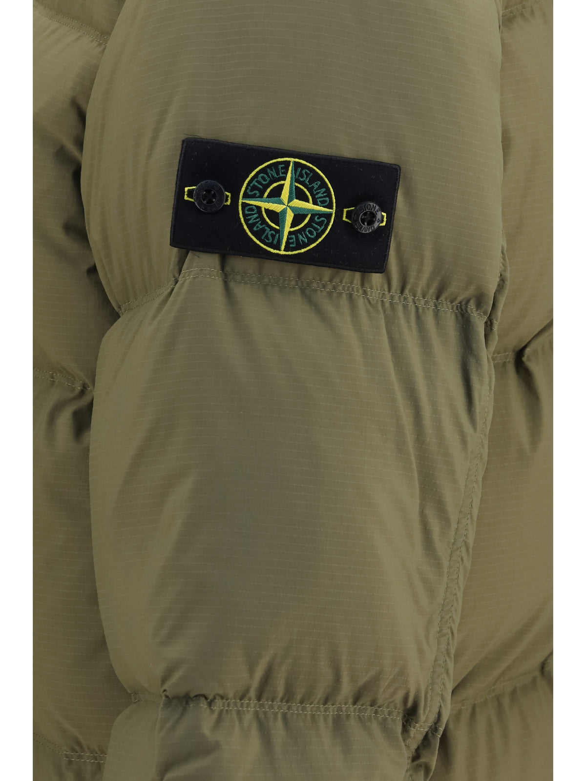 Stone Island Detachable hood down Jacket - Military Green
