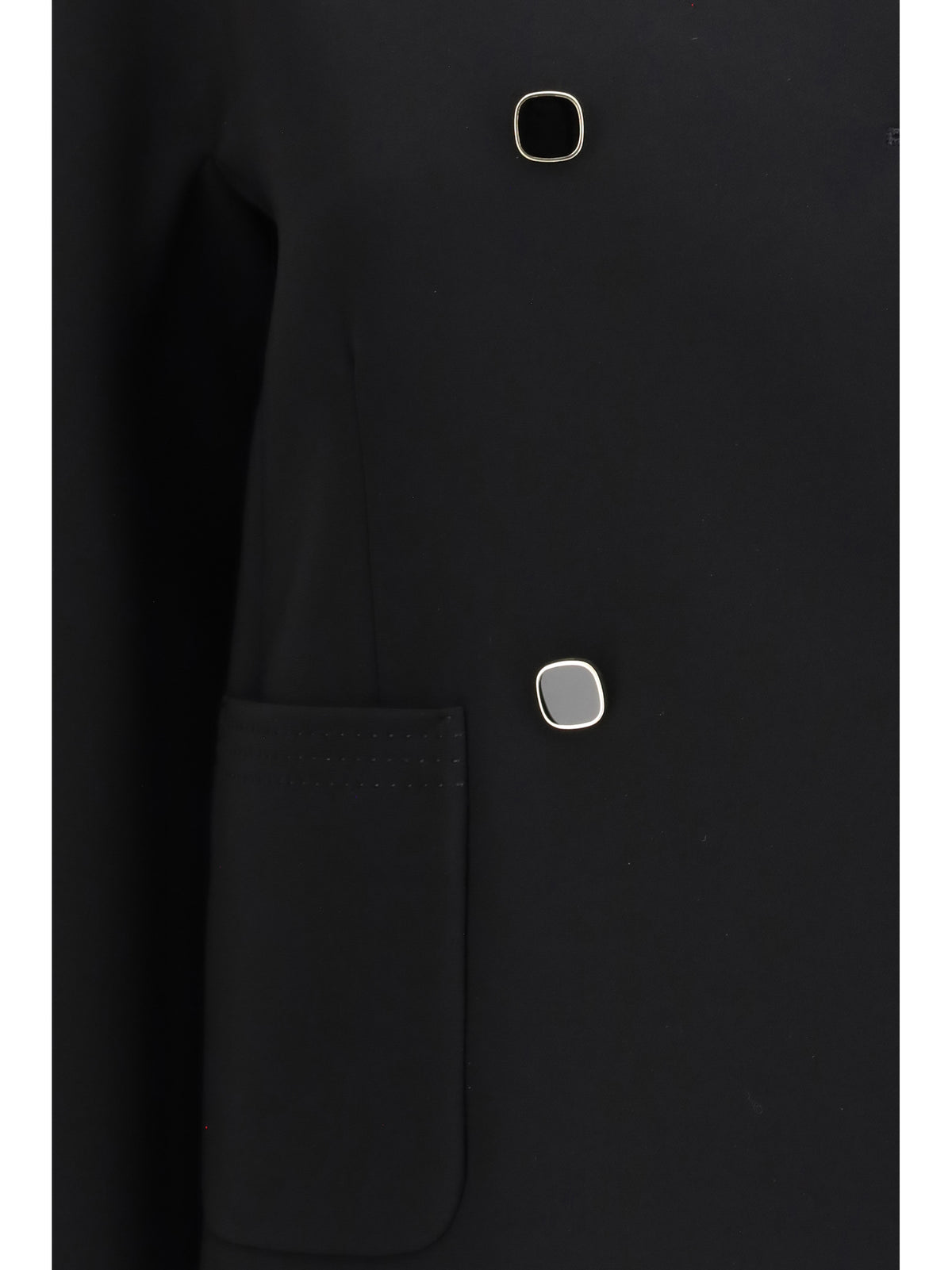 Max Mara Studio Boxy cady Jacket - Black
