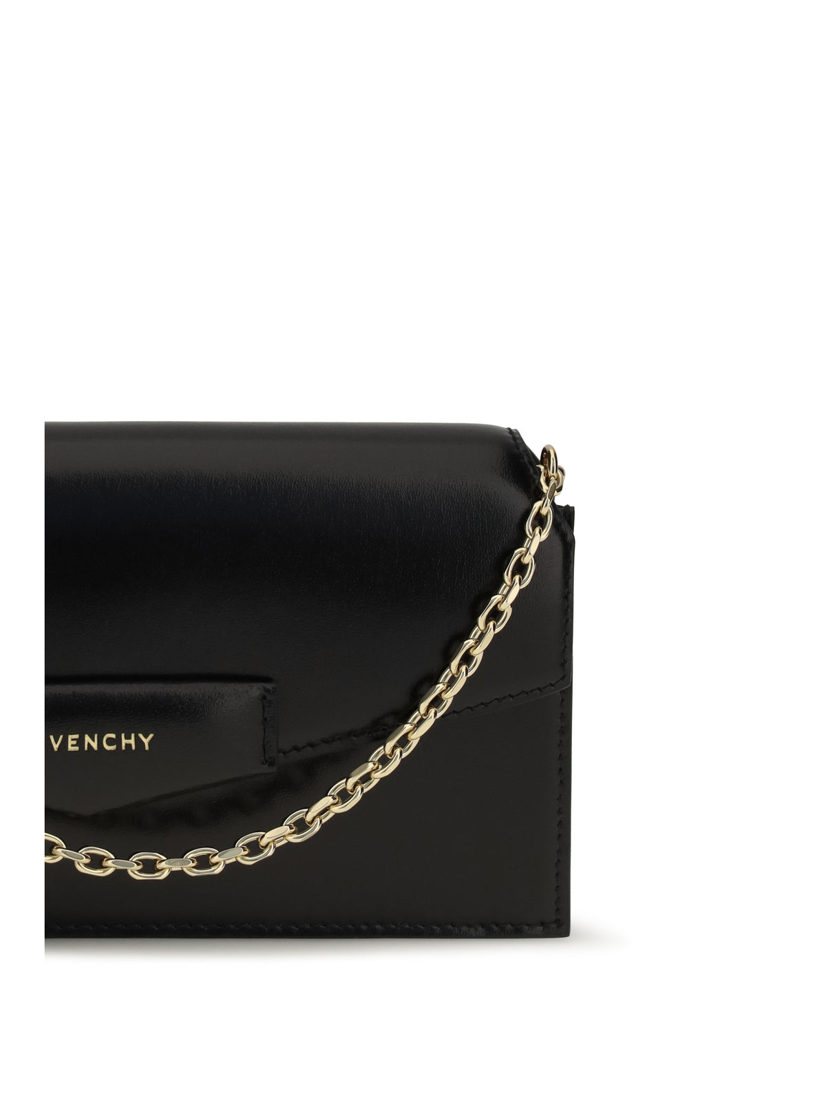 Givenchy Antigona Box leather pouch with chain - Black