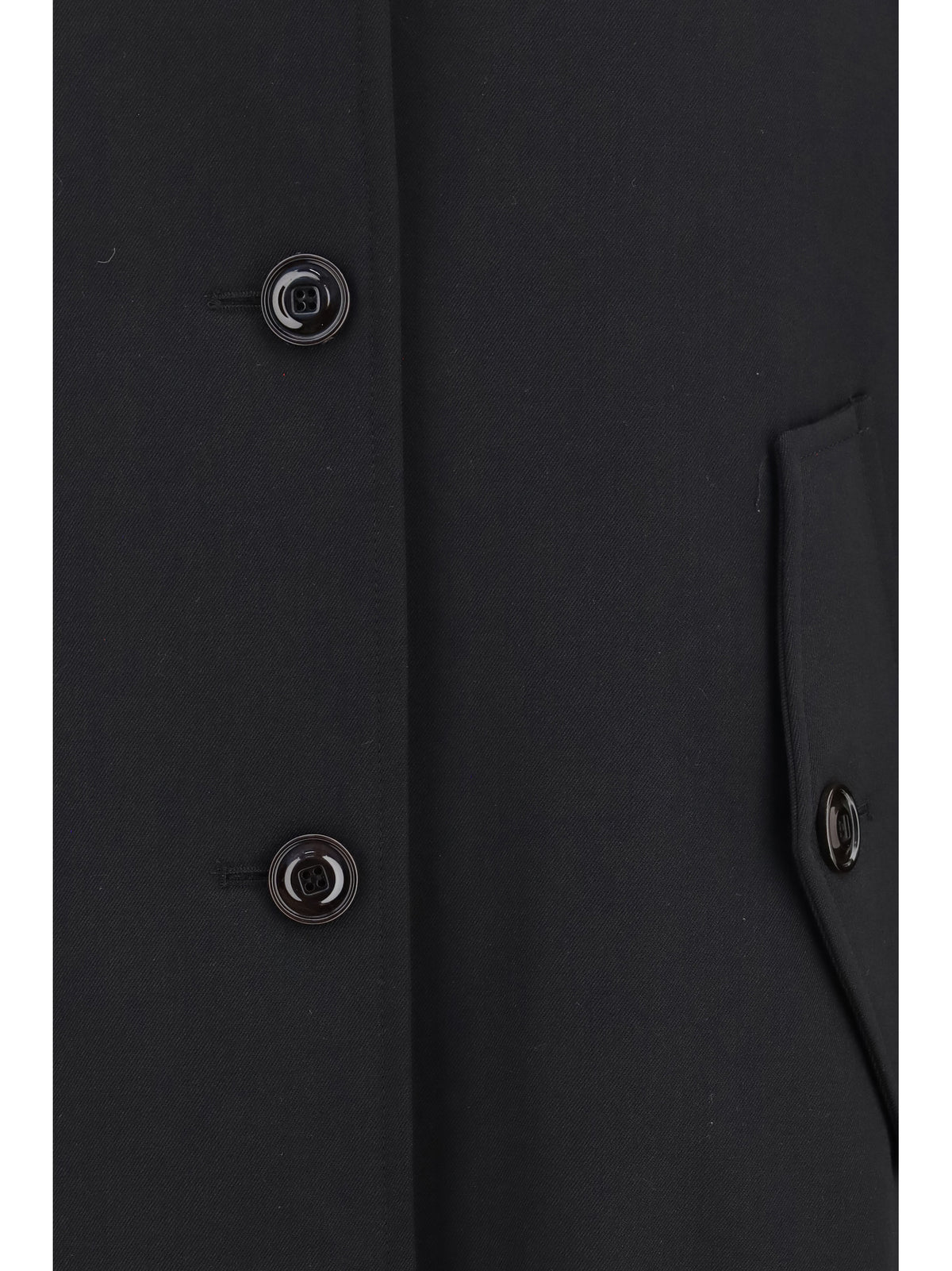 Our Legacy Tundra Coat in virgin wool - Coarse Black