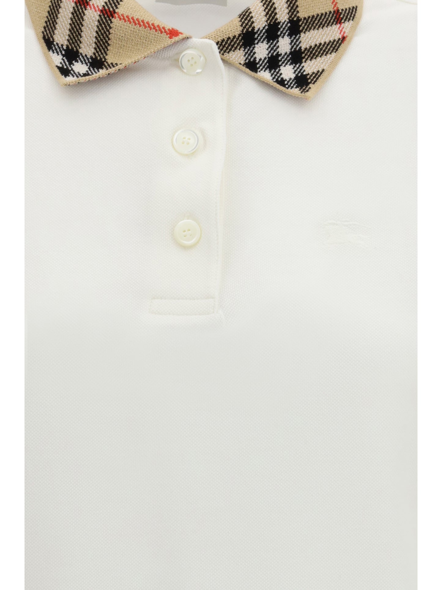 BURBERRY Check cotton Polo Shirt