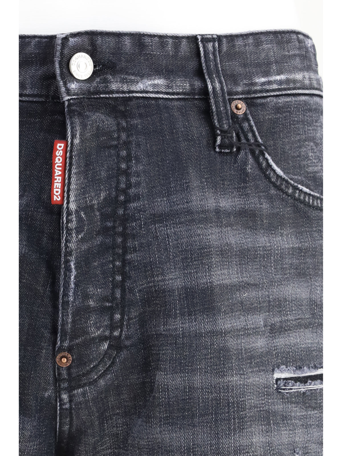 Dsquared2 Washed Marine Shorts - Black