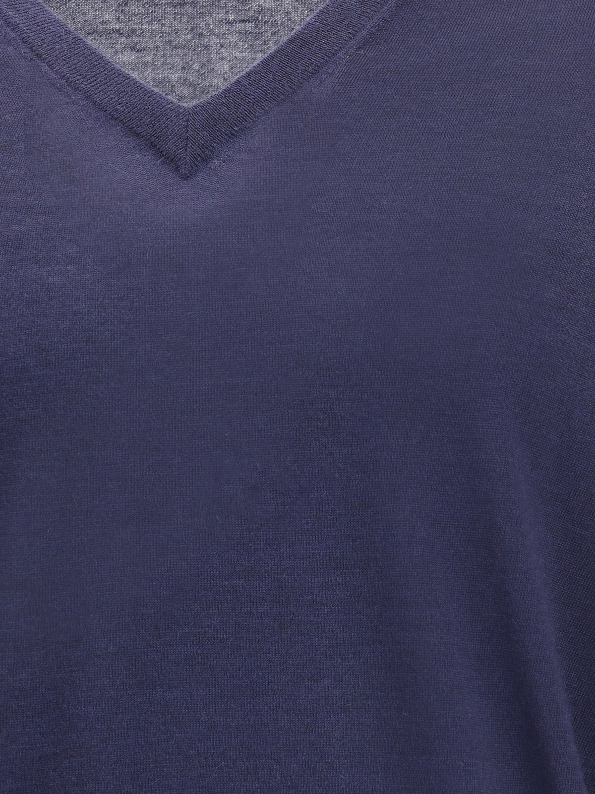 Brunello Cucinelli Ultrafine virgin wool Sweater - Navy+Grigio Dark