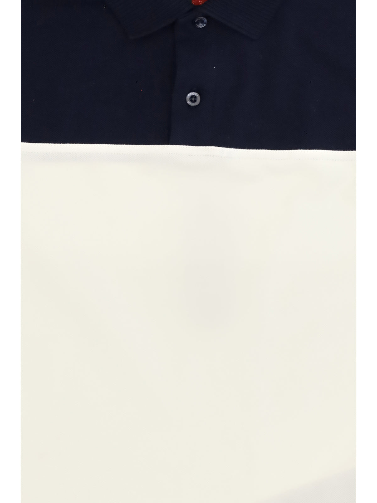 Gucci Cotton Polo with Web trim for Boy - Ivory/Mix