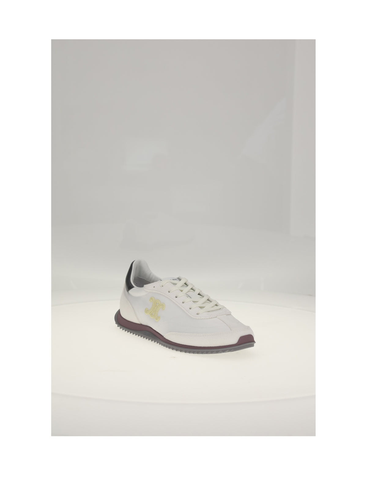 Celine LOW TOP SNEAKER W/ TRIOMPHE 15 - Optic White/Light Purple/Grey