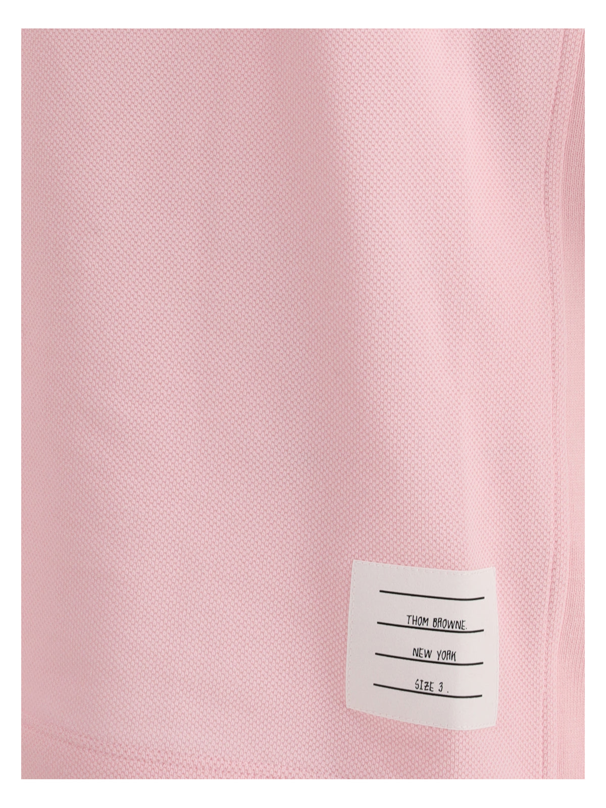 Thom Browne Polo whit iconic bands - Lt Pink