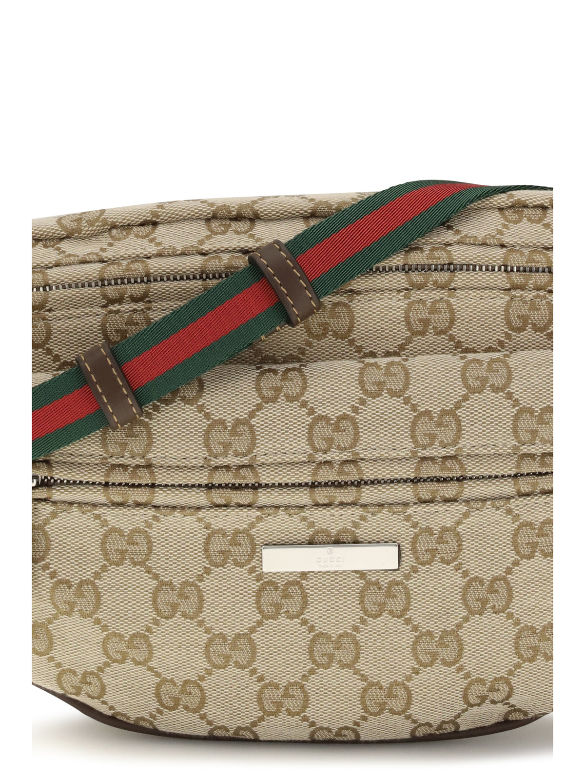 Gucci Small Tag Shoulder Bag - Vint.Sand/Dk Bro/Vrv