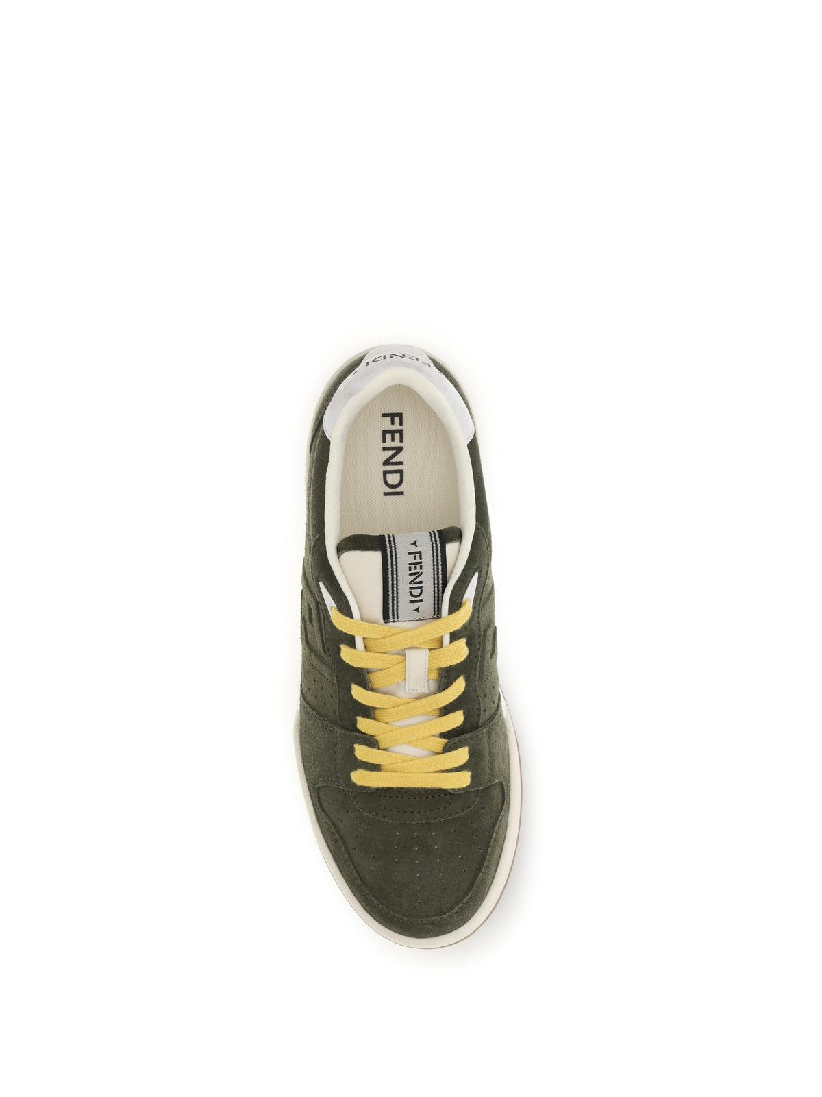 Fendi Match suede Sneakers - Muschio+Whi Marr.Sc
