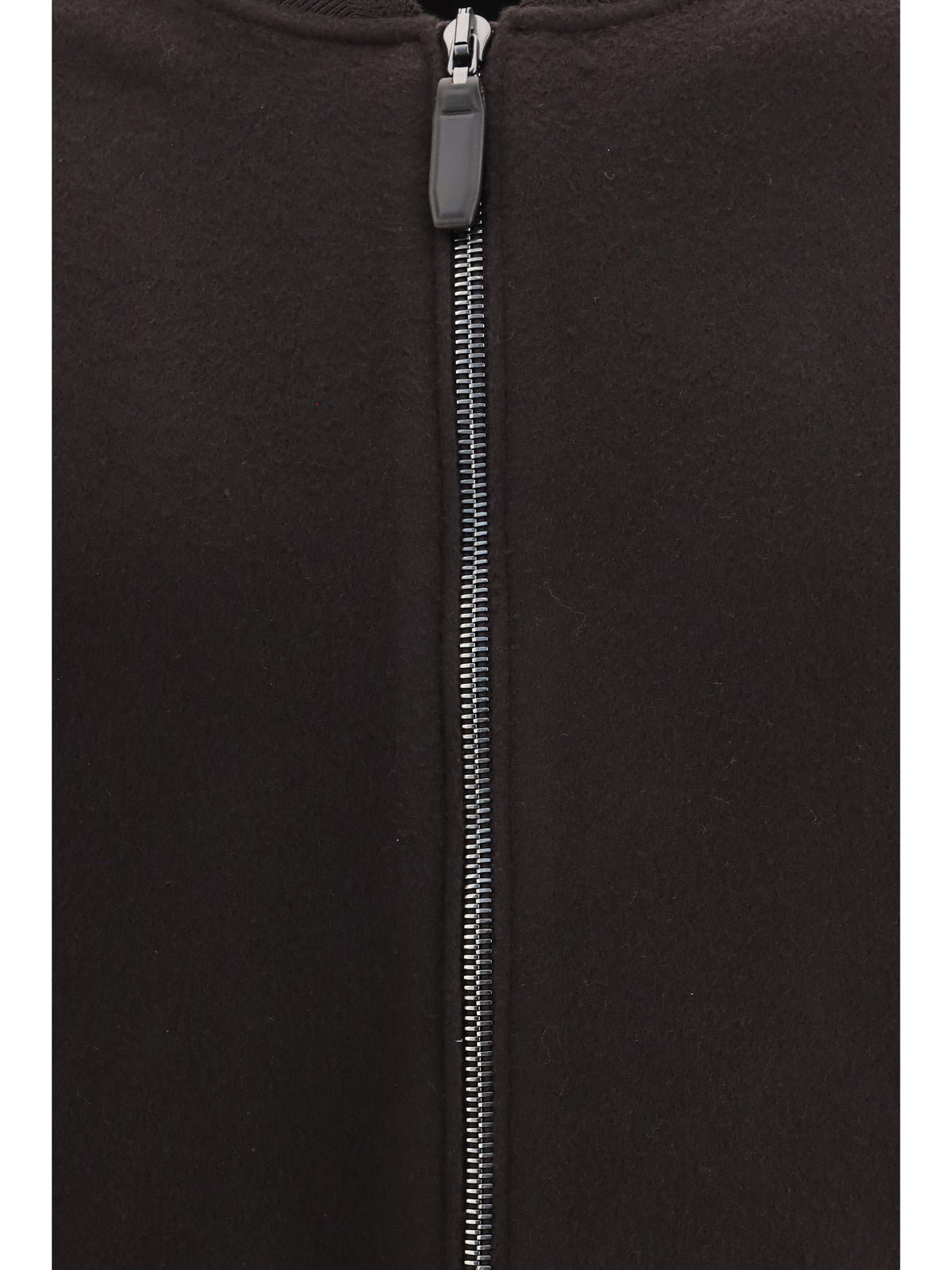 Brioni Wool and cashmere zip-up Bomber Jacket - Coffee