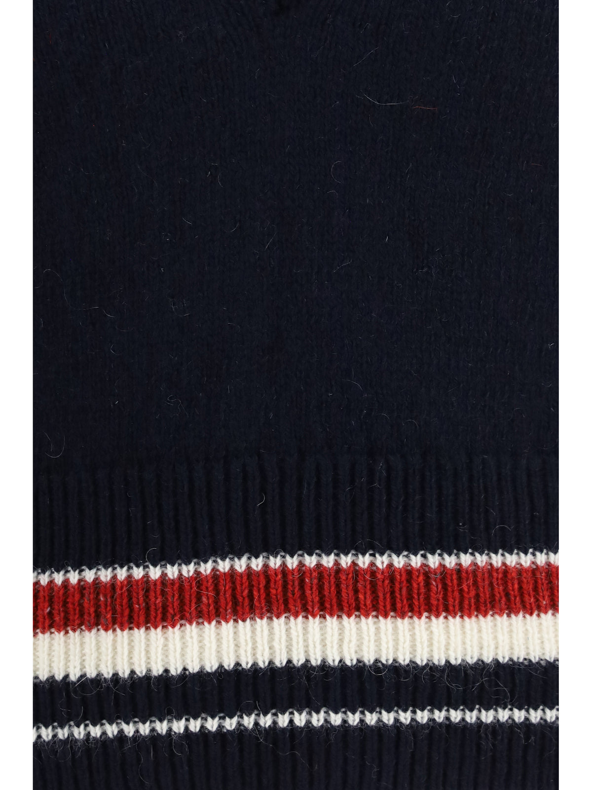 Thom Browne Hector jersey V-neck Vest - Navy