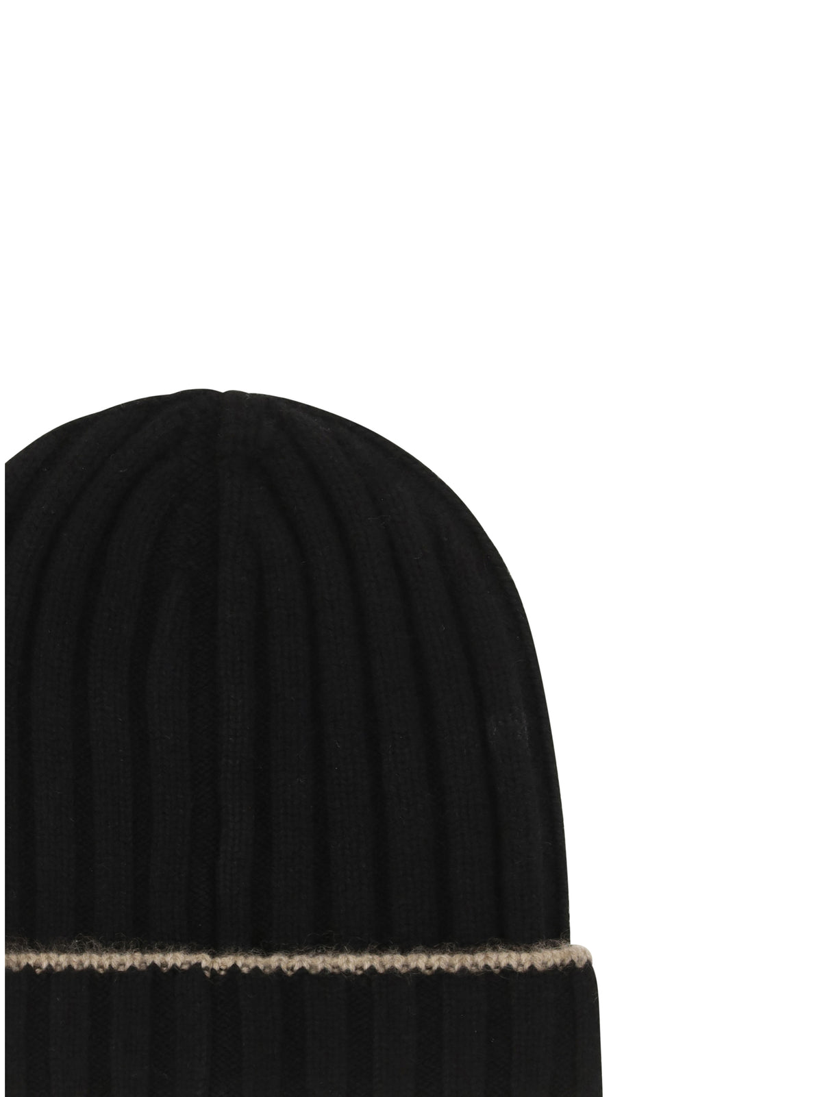 Brunello Cucinelli Beanie Hat - Nero+Brown