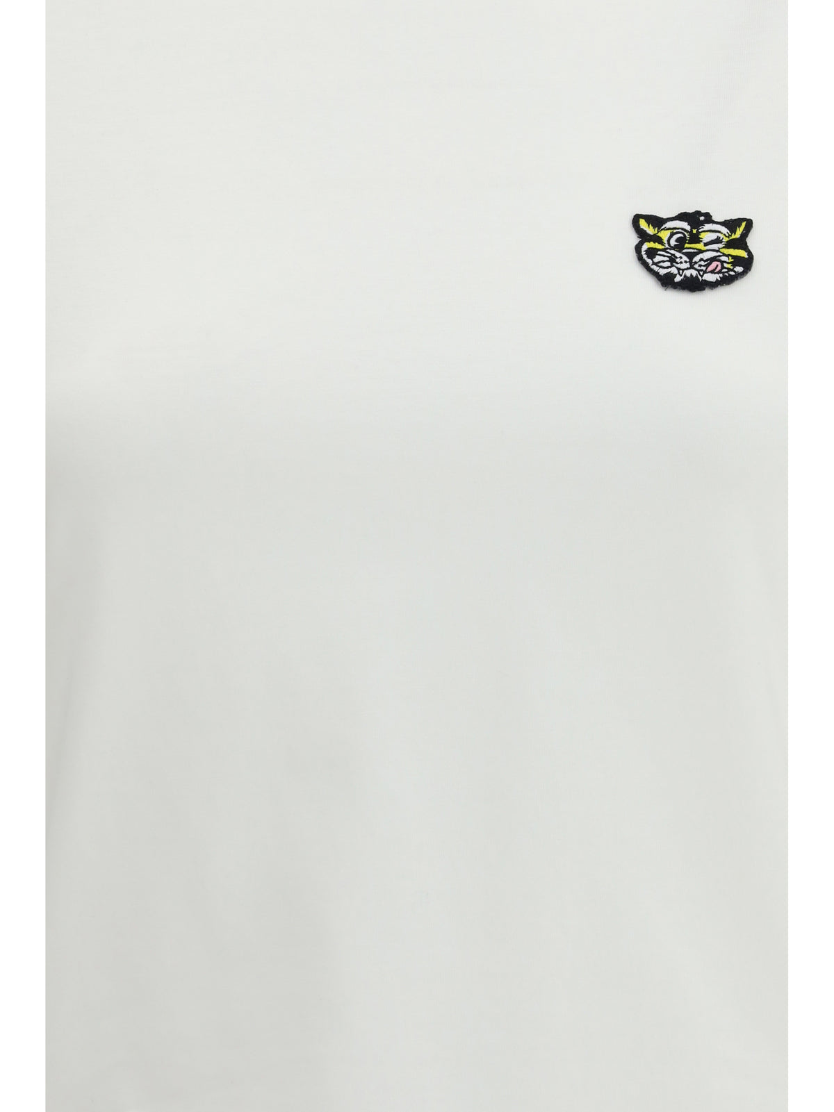 Kenzo Cotton T-shirt with the embroidered “Wild Tiger” - Off White