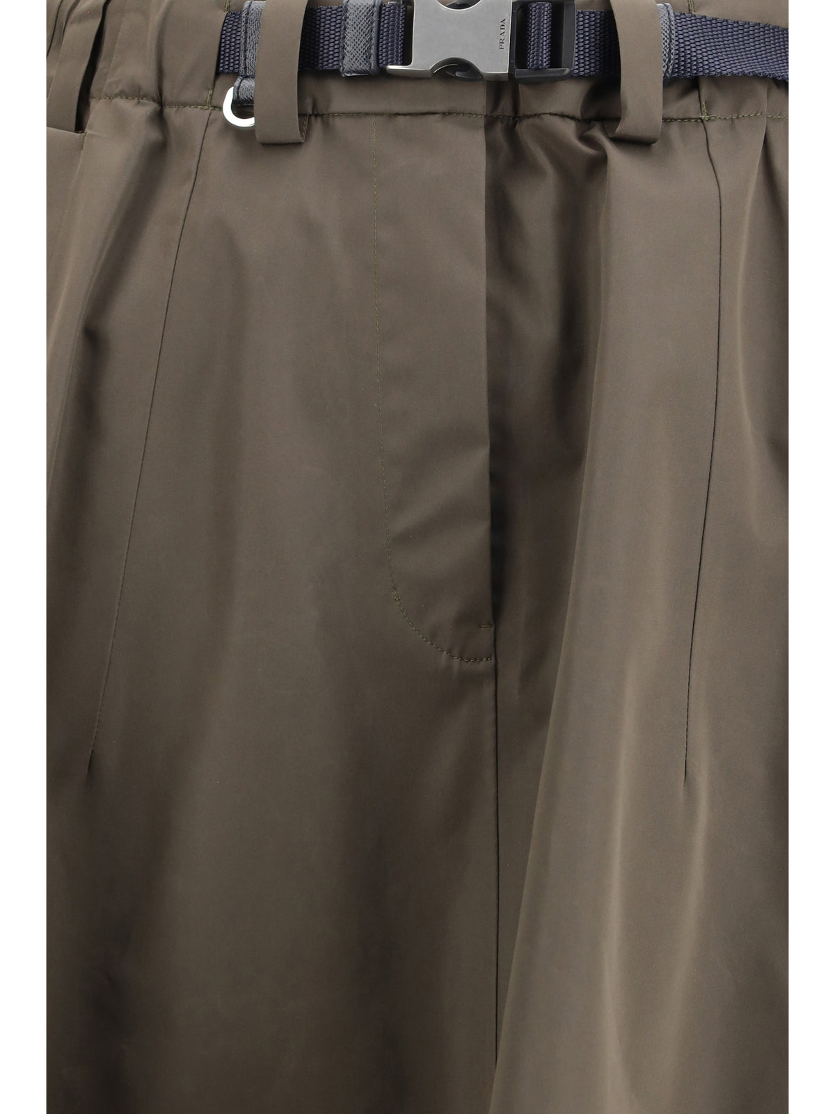 Prada Nylon midi Skirt - Mimetico