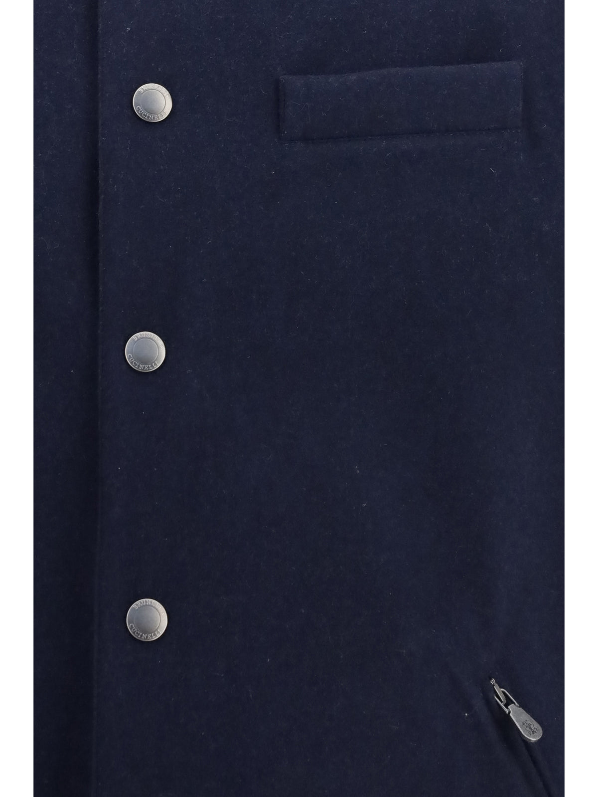 Brunello Cucinelli Wool Down Vest - Blu+Blu Colorato