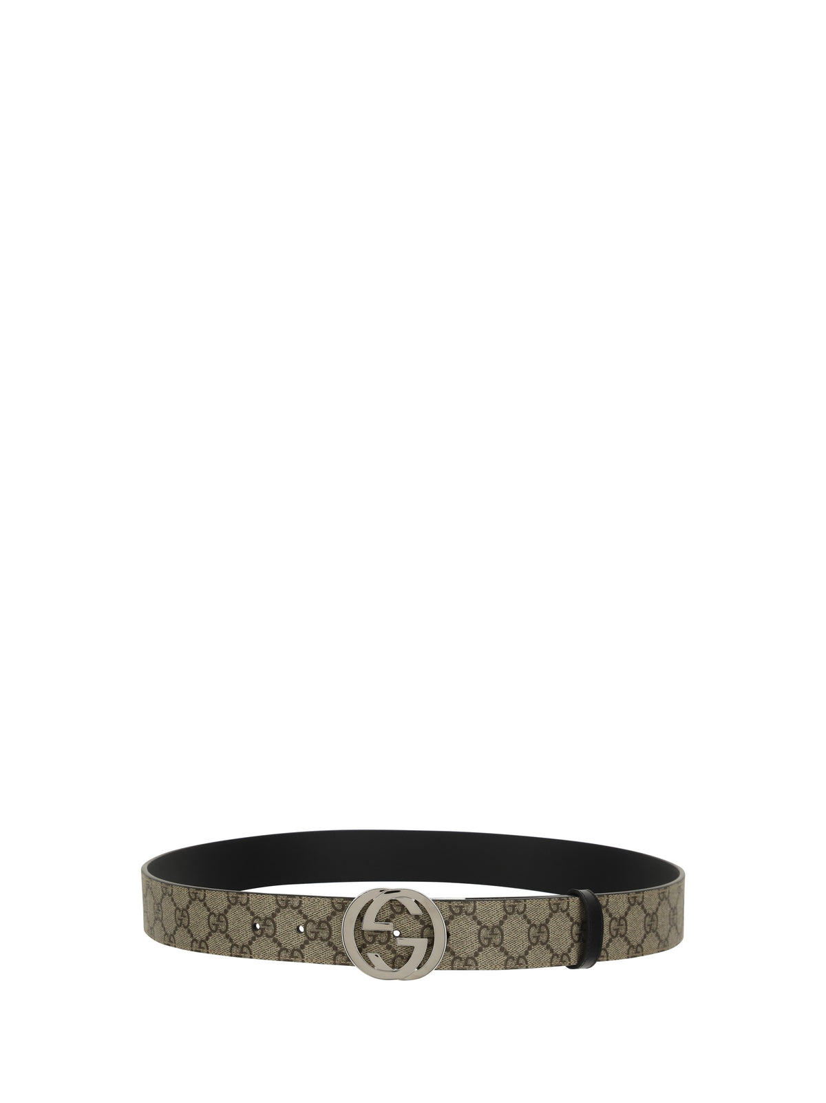 Gucci GG monogram Belt - Beige Ebony /Black