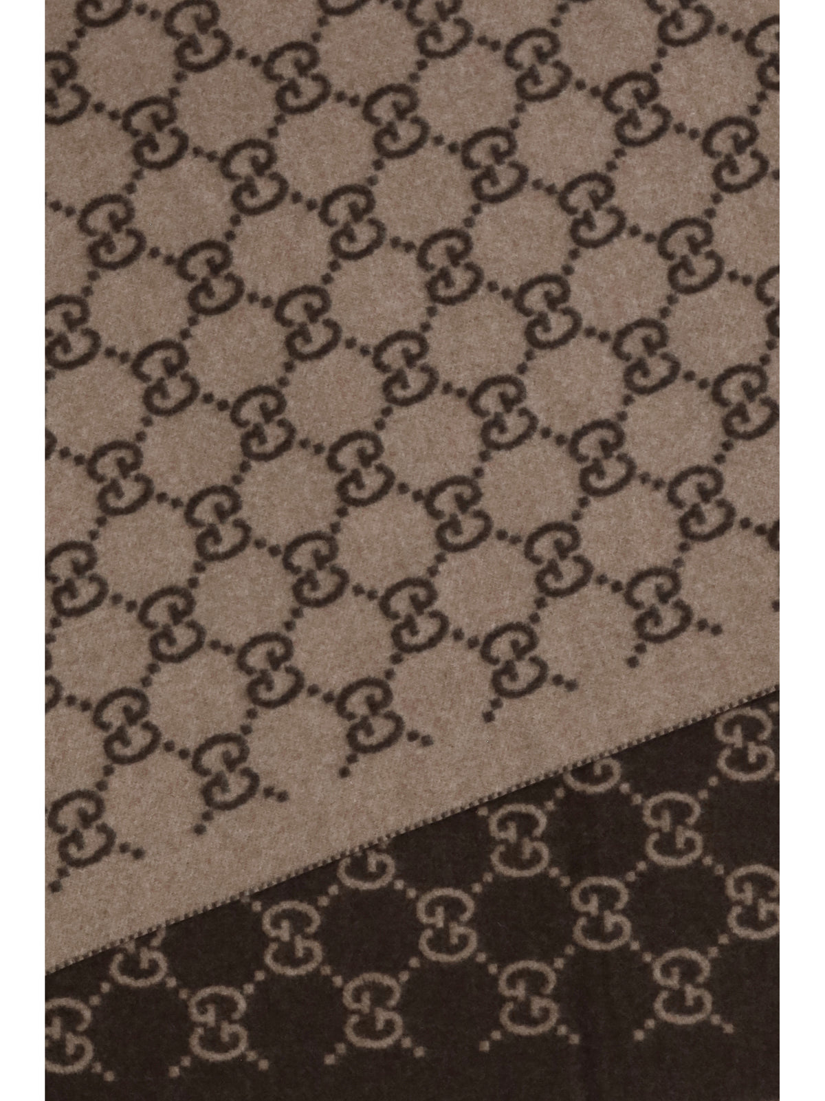 Gucci GG cashmere Scarf - Brown/Beige