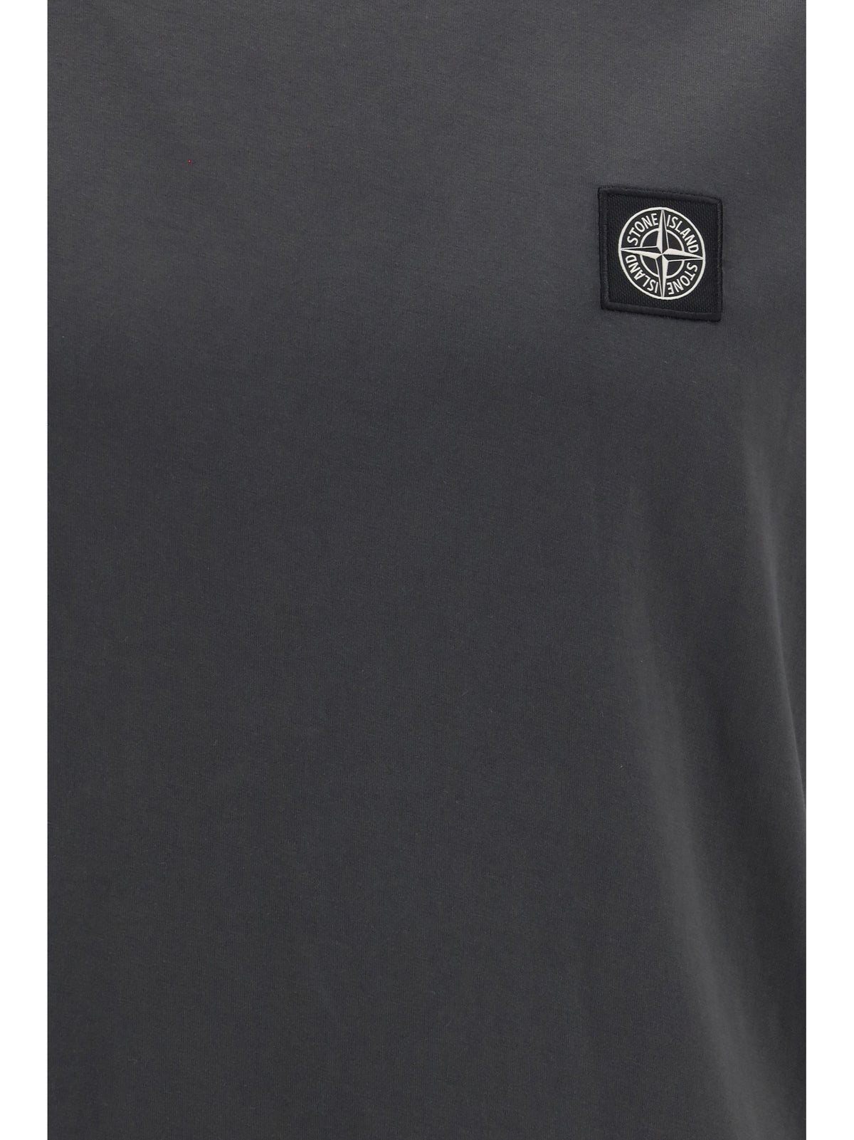 Stone Island Logo patch T-shirt - Lead Grey