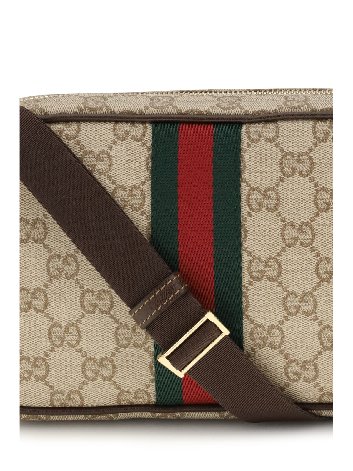 Gucci GG Shoulder Bag with Web stripe - Vint.San/Dk Br/Vrv/D
