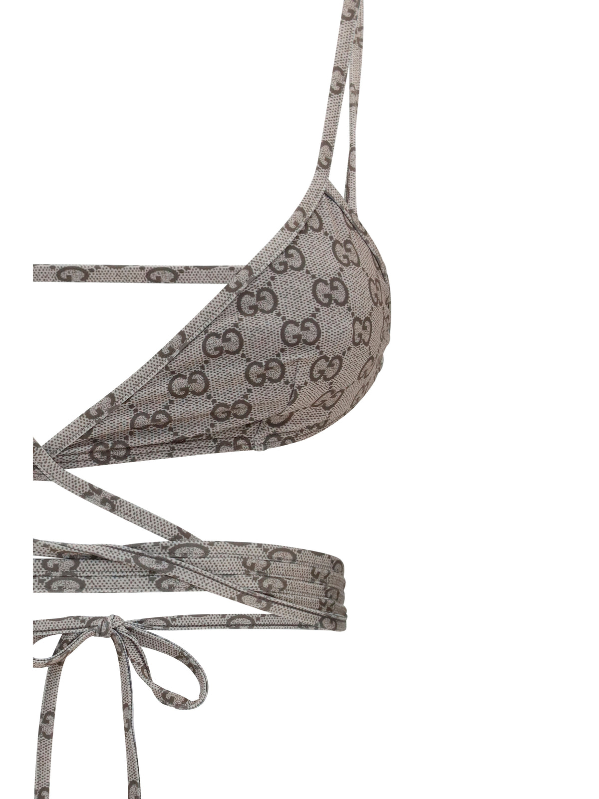 Gucci Printed stretch jersey bikini - Beige Ebony