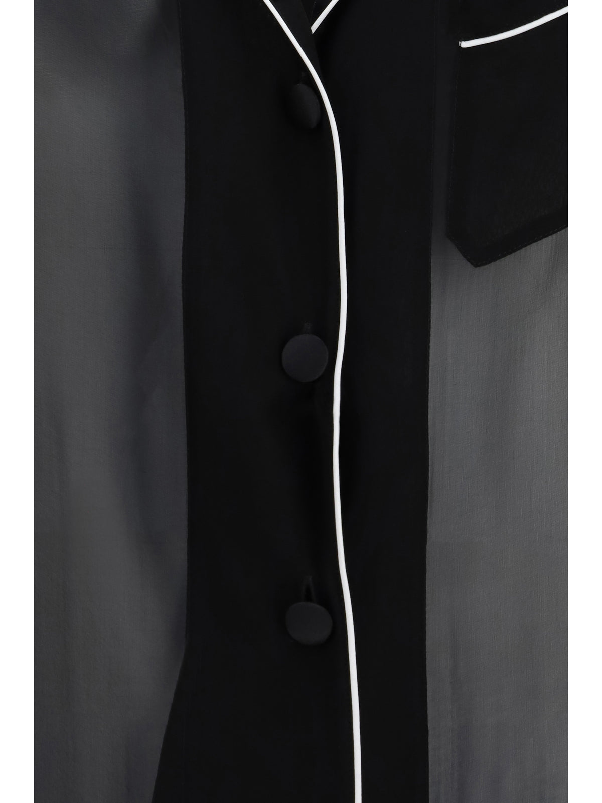 Dolce & Gabbana Chiffon Shirt - Black