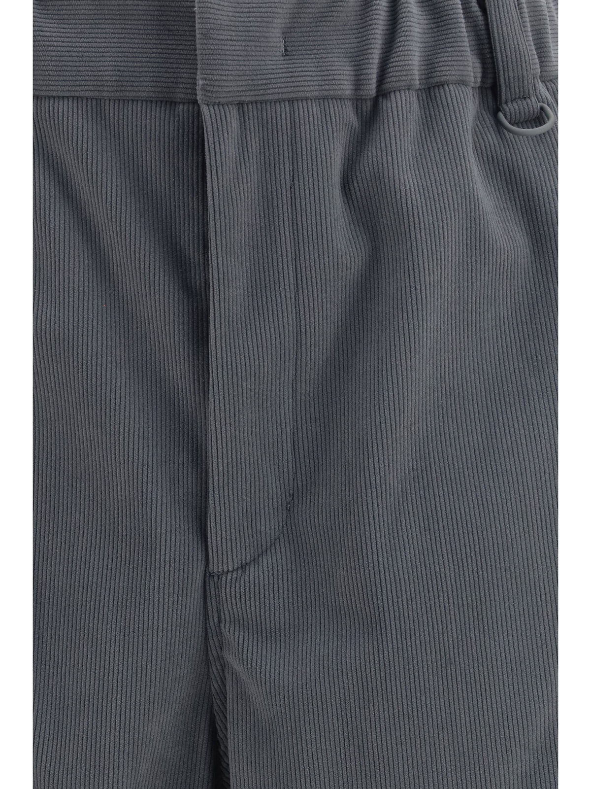 Laminar Ruched corduroy Pants - Grey Medium