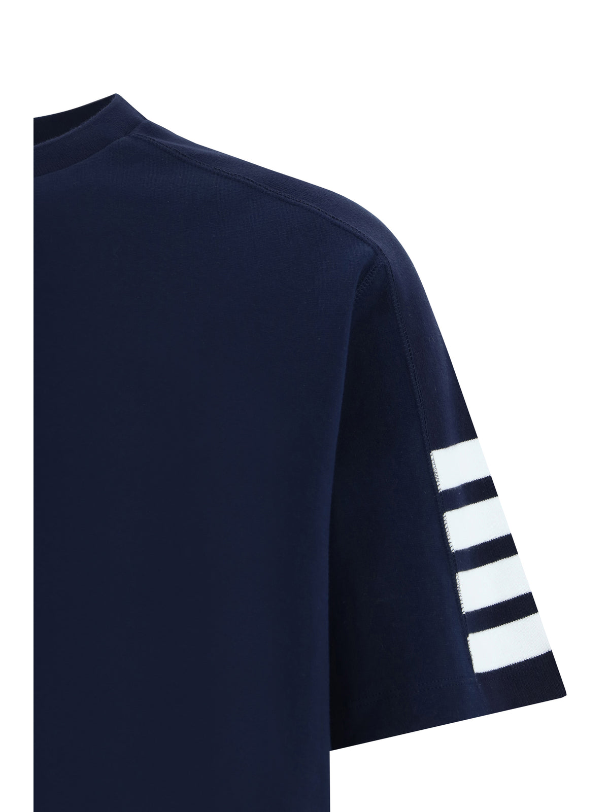 Thom Browne T-shirt with horizontal bands - Navy
