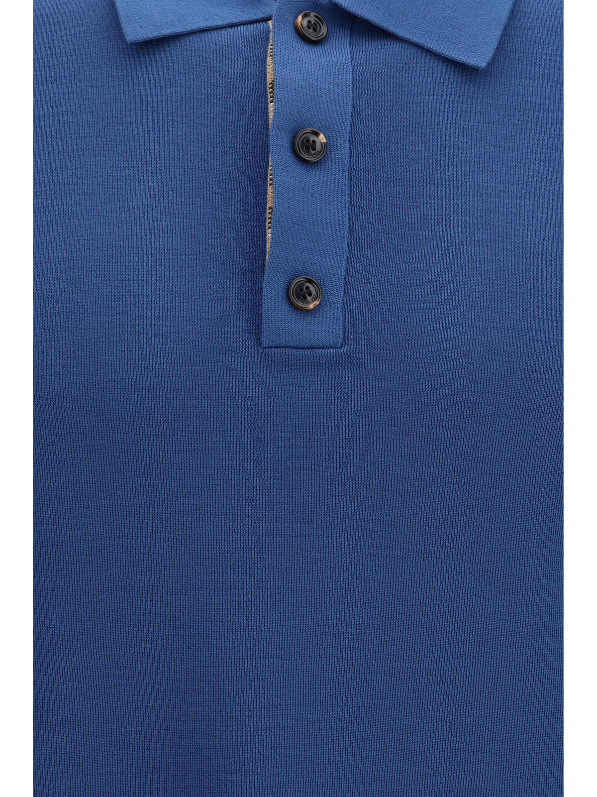 Burberry Knit Polo - Officers Blue
