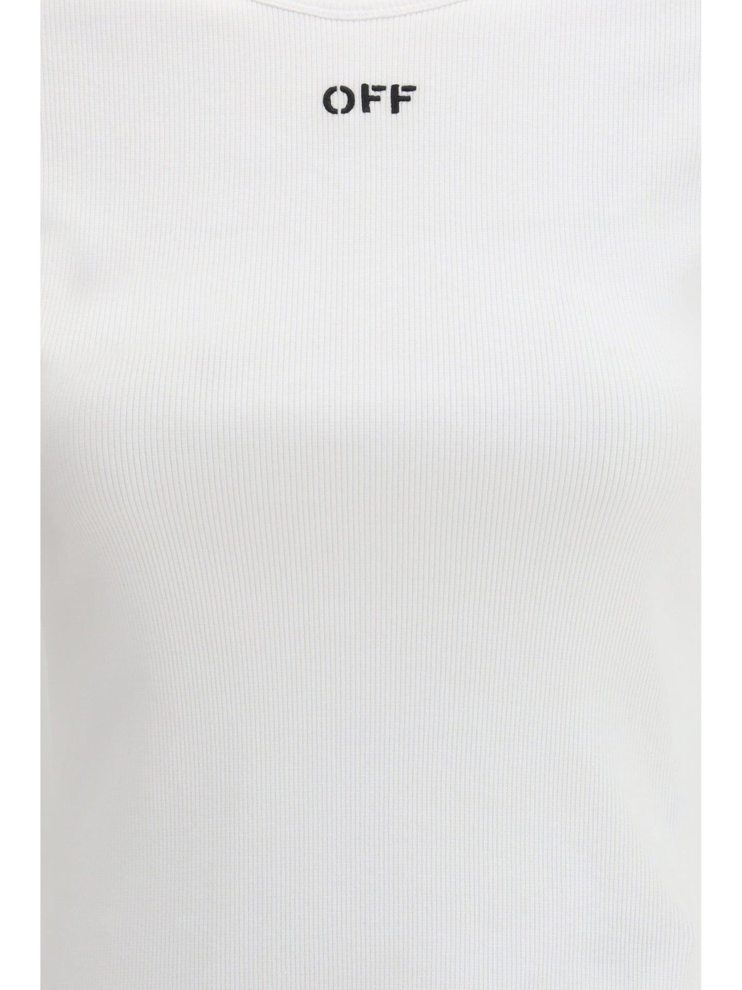 Off-White Off Stamp Rib Basic T-shirt - White-Black
