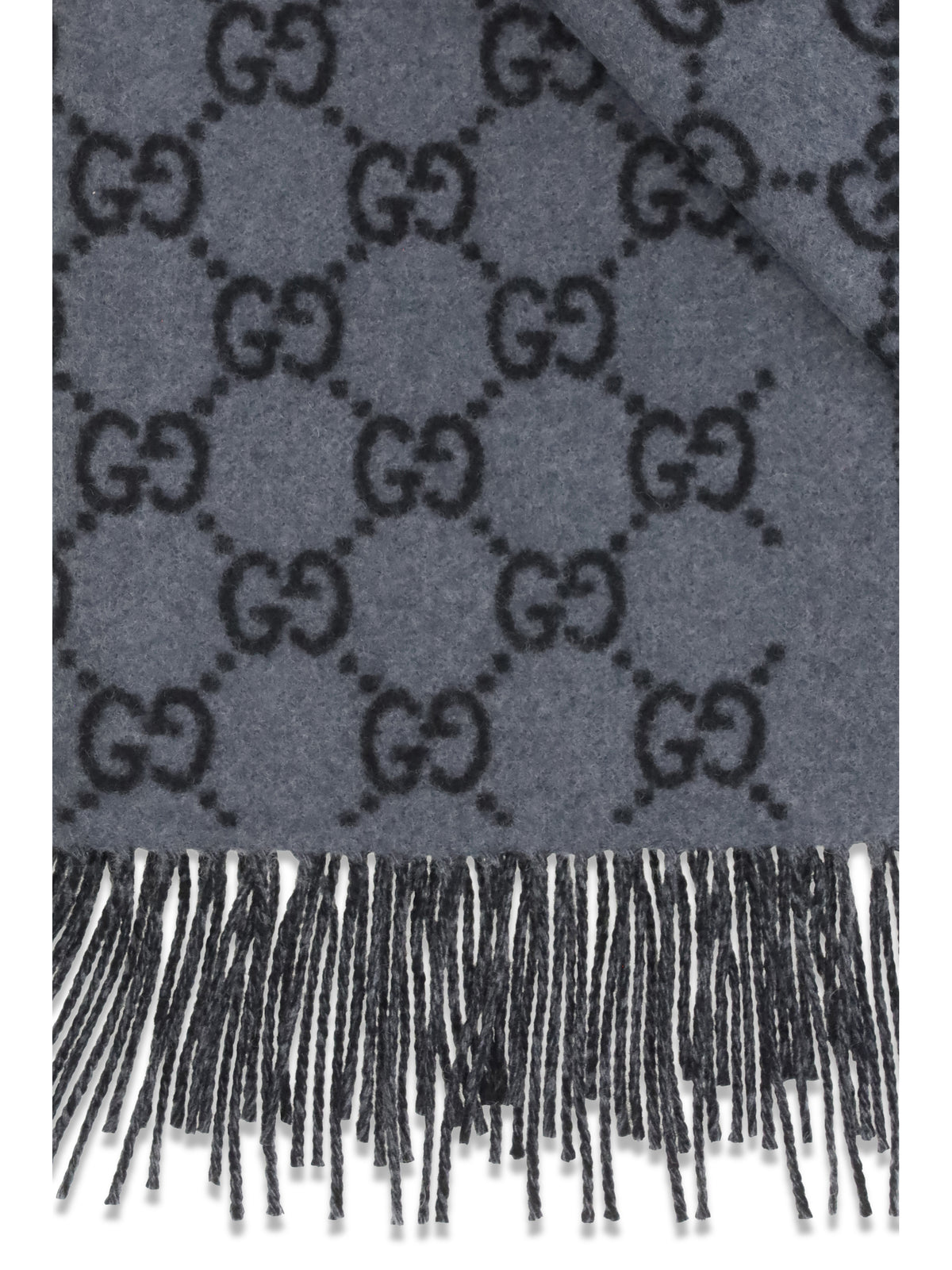 Gucci GG cashmere Scarf - Graphite/Black