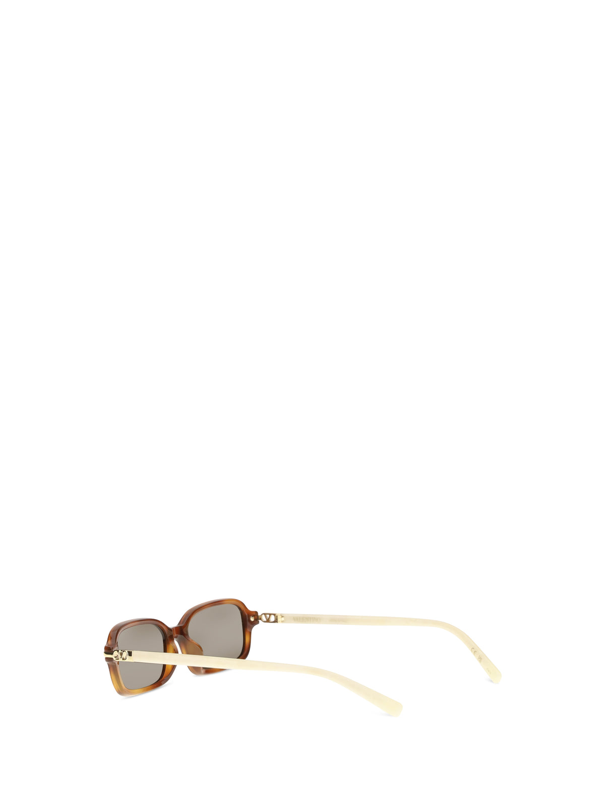 Valentino Garavani Rectangular VG0047S Sunglasses - Havana-Ivory-Brown