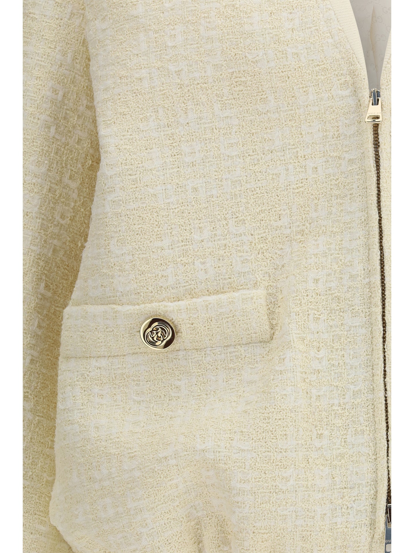 Gucci Tweed Jacket - Beige/White