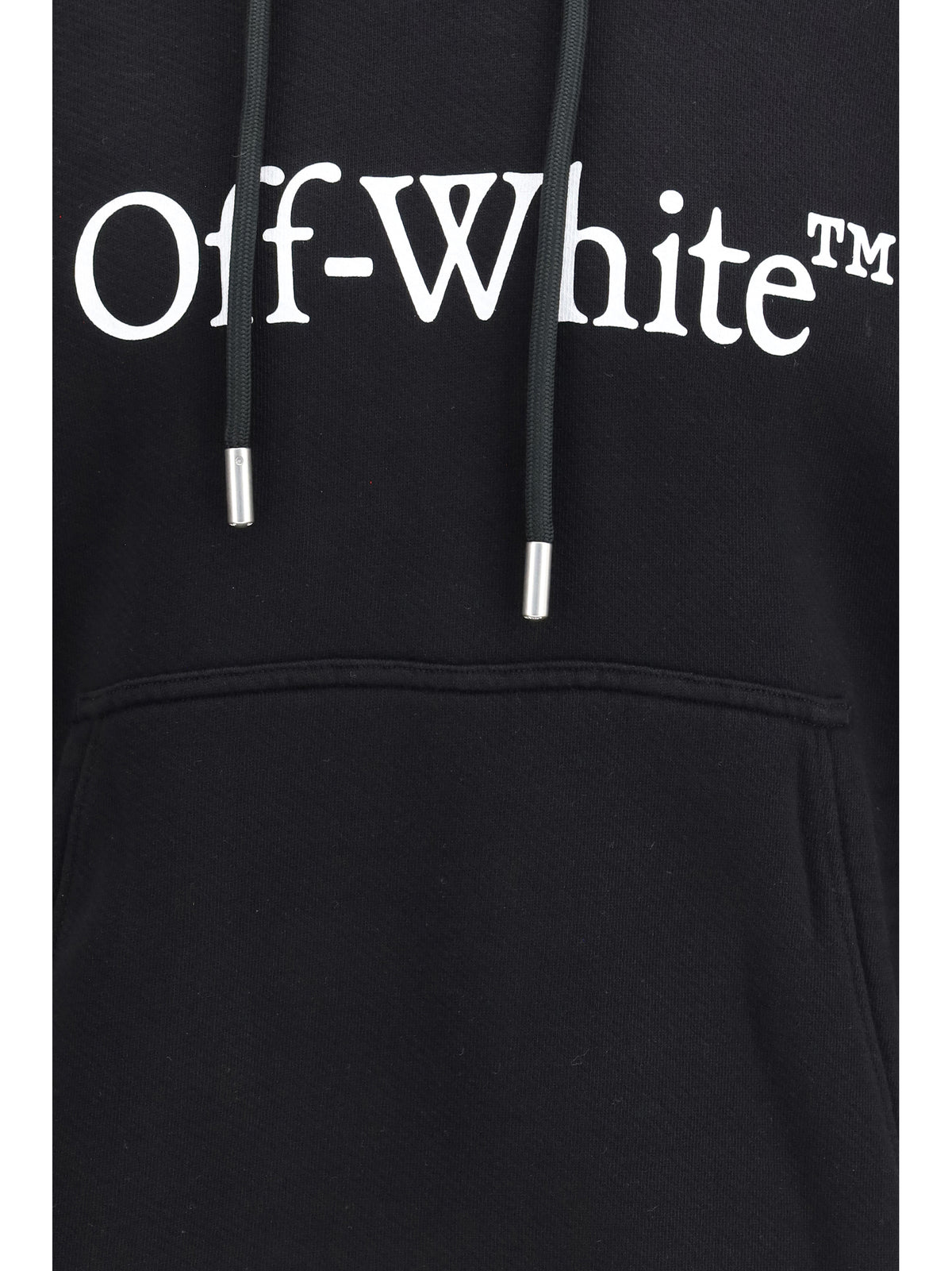 Off-White Big Logo Bookkish Over Hoodie - Black-White